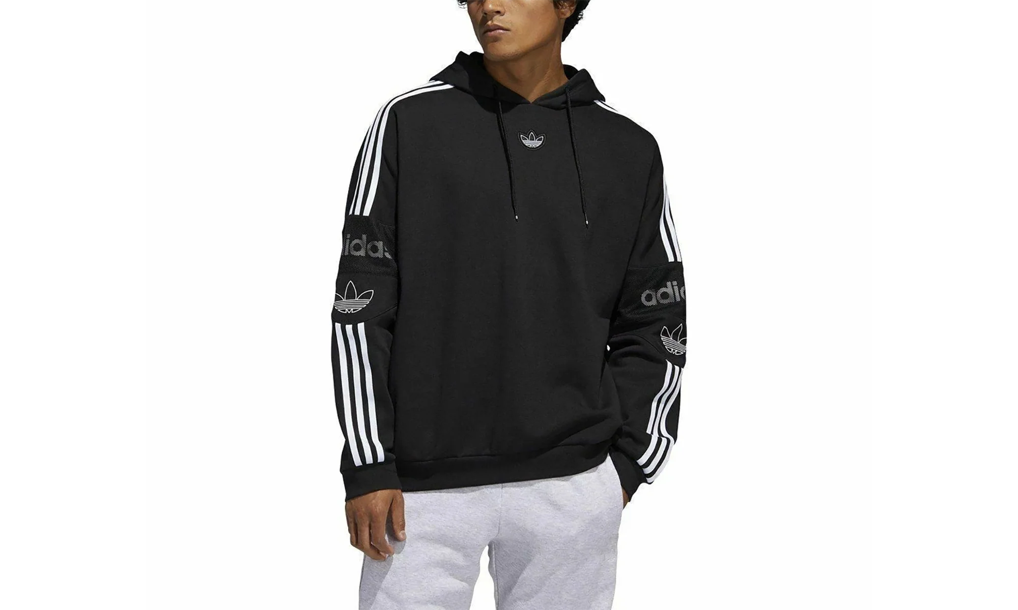 Originals Team Signature Trefoil Hoodie "Black" ED7115