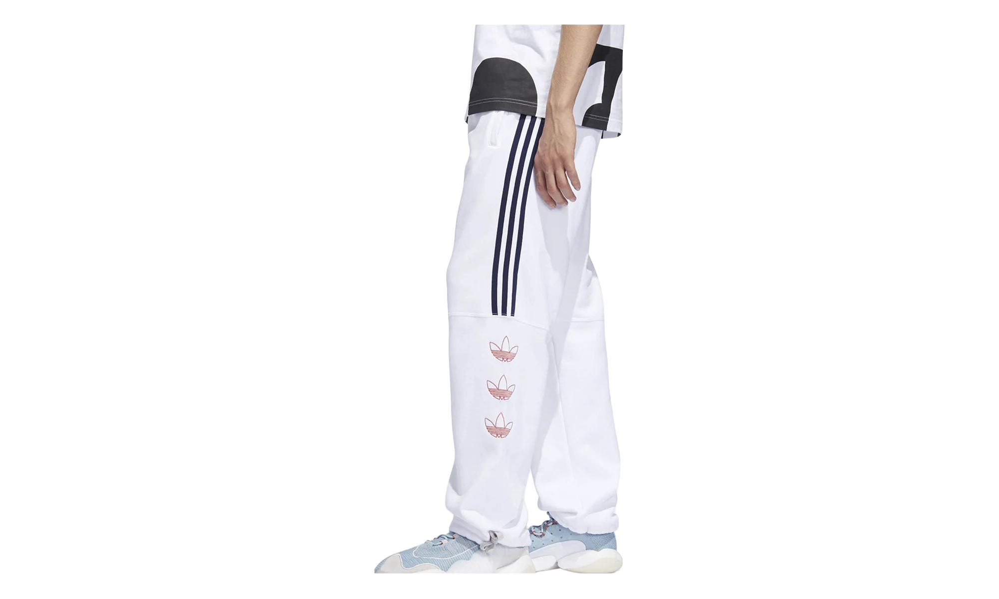 Originals Tourney Trefoil Sweat Pants "White / Raw Amber" DV3148 - Image 2