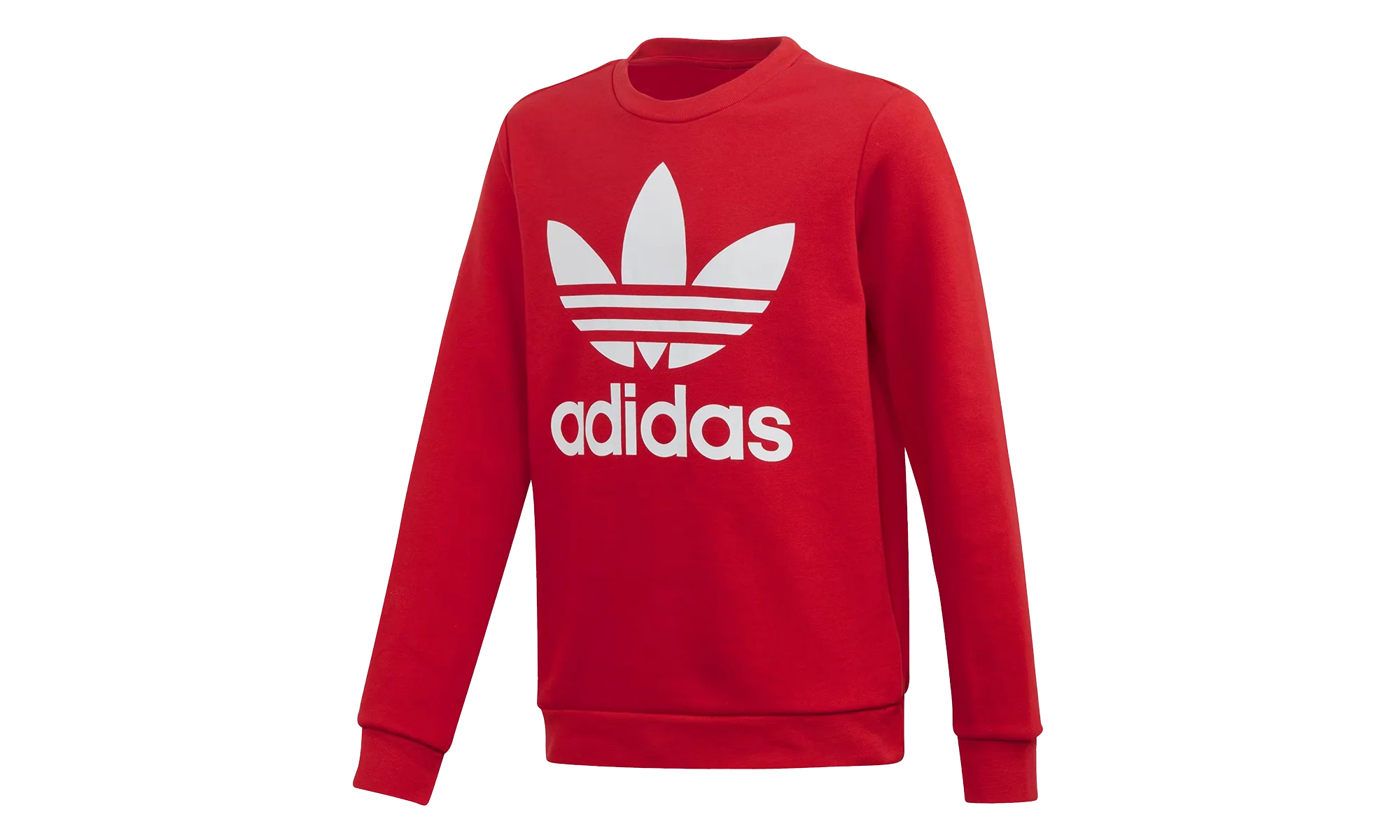 Originals Trefoil Crewneck Sweatshirt GS "Scarlet / White" ED7798