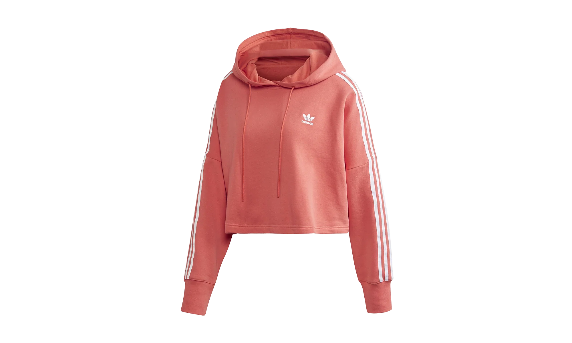 Originals Trefoil Cropped Hood WMNS "Trace Scarlet / White" FM3274