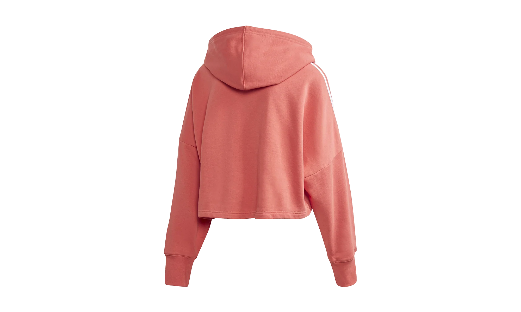 Originals Trefoil Cropped Hood WMNS "Trace Scarlet / White" FM3274 - Image 2