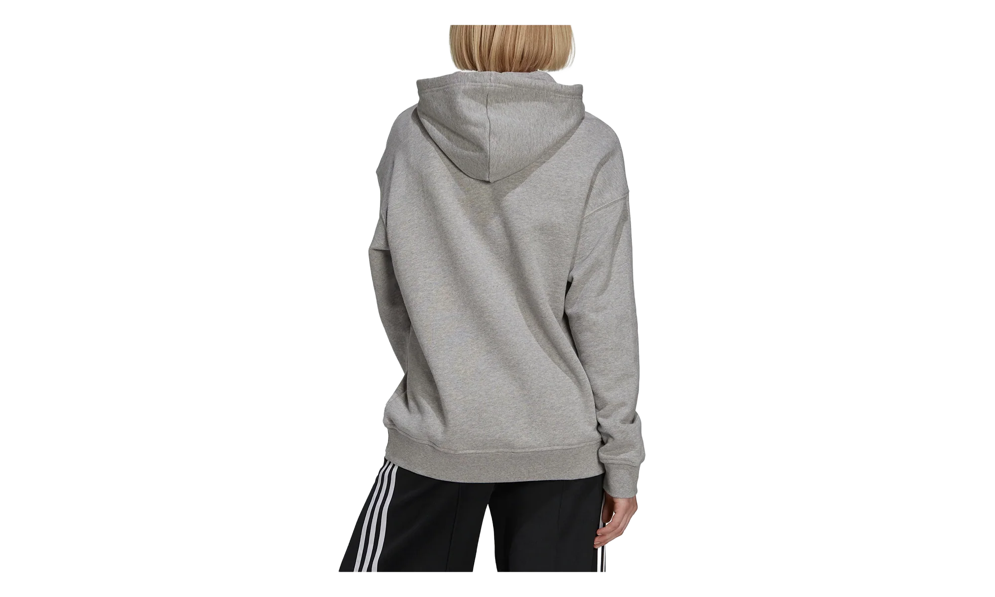 Originals Trefoil Hoodie WMNS "GREY HEATHER" H33589 - Image 2