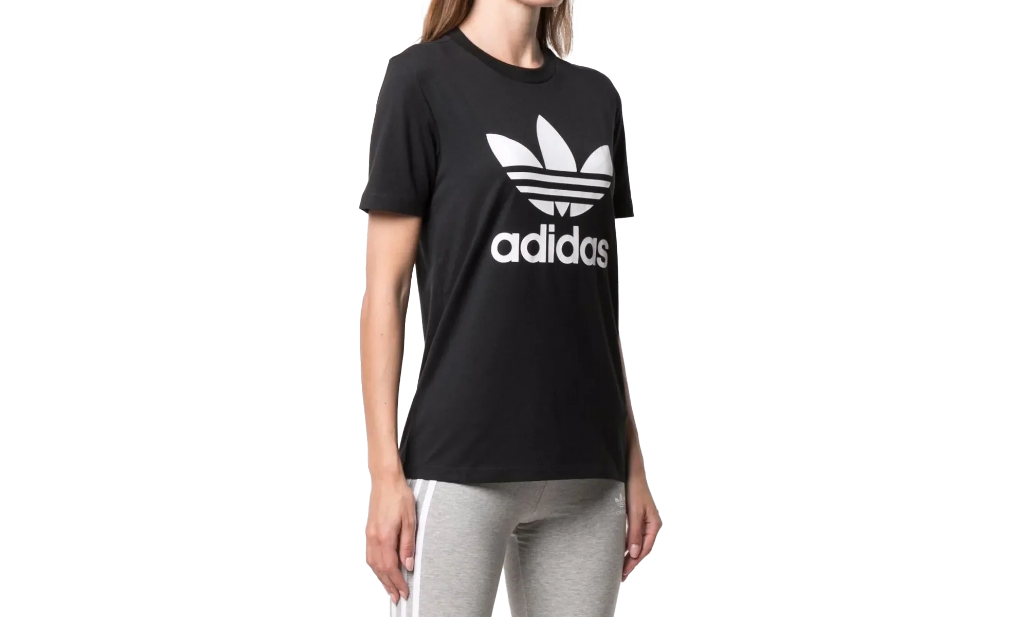 Originals Trefoil Tee WMNS "Black" CV9888 - Image 2