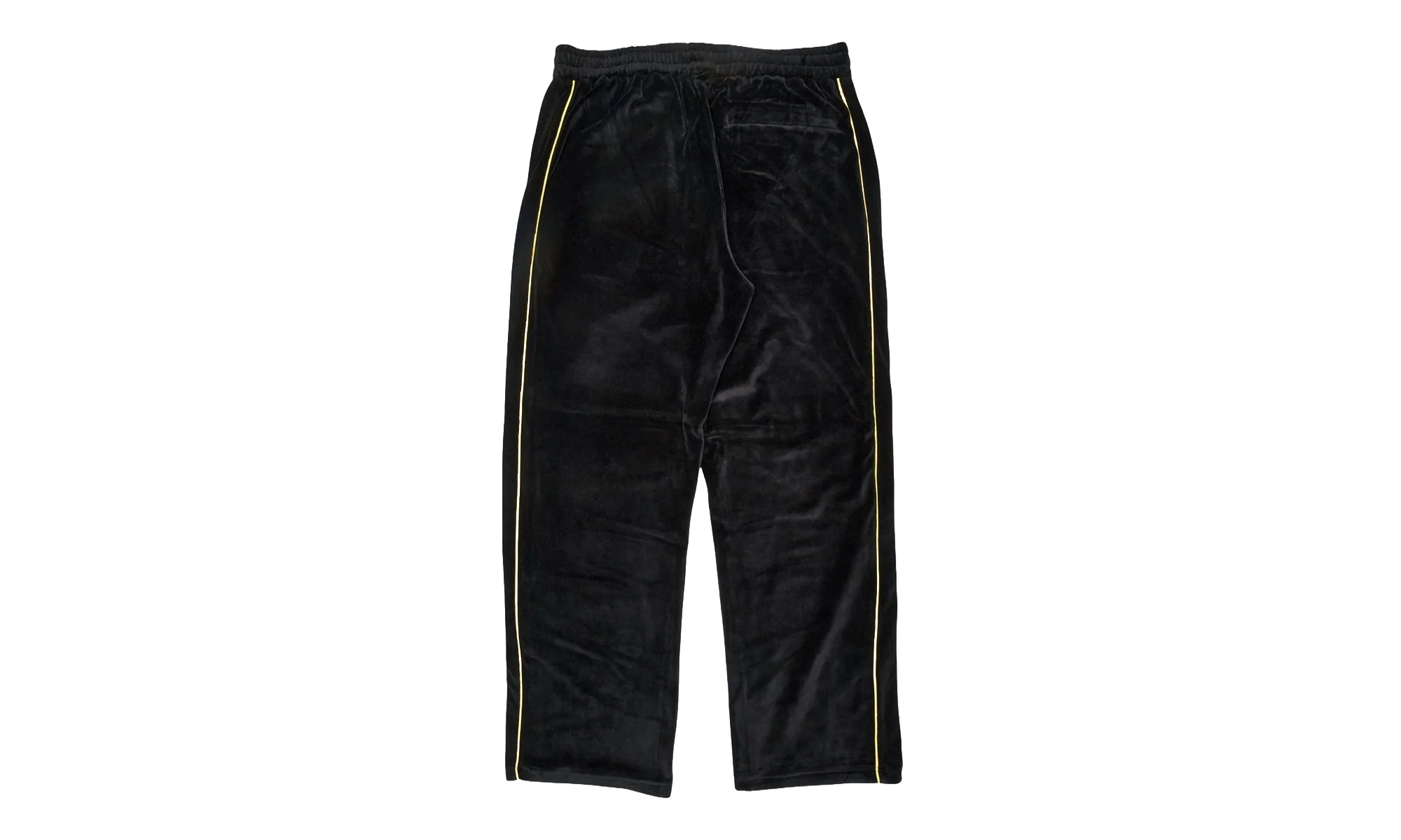 Outline Logo Velour Track Pants "Black / Yellow" SP5der323 - Image 2