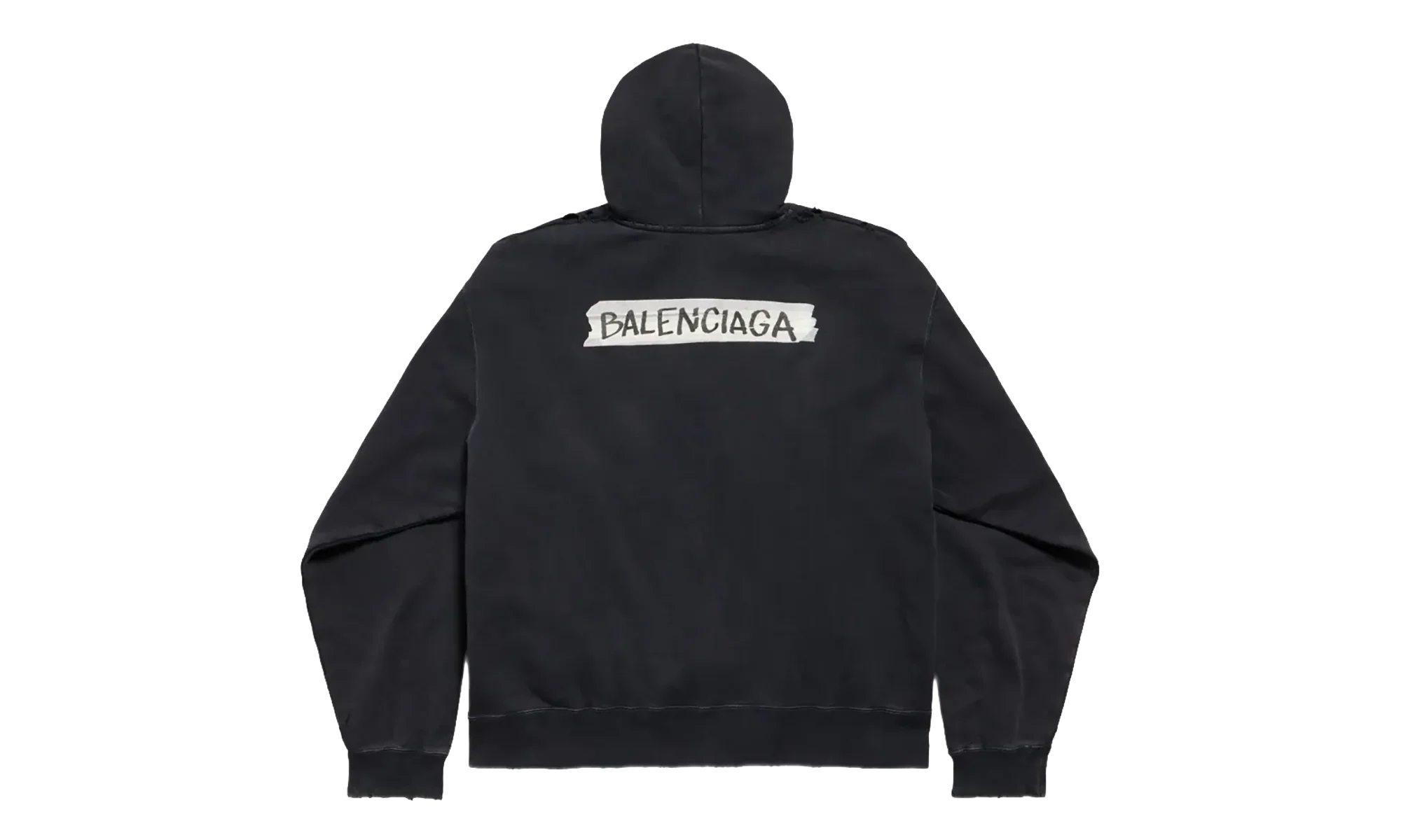 Over Zip-Up Hoodie "Faded Washed Black" 850338 TTVL7 1041 - Image 2
