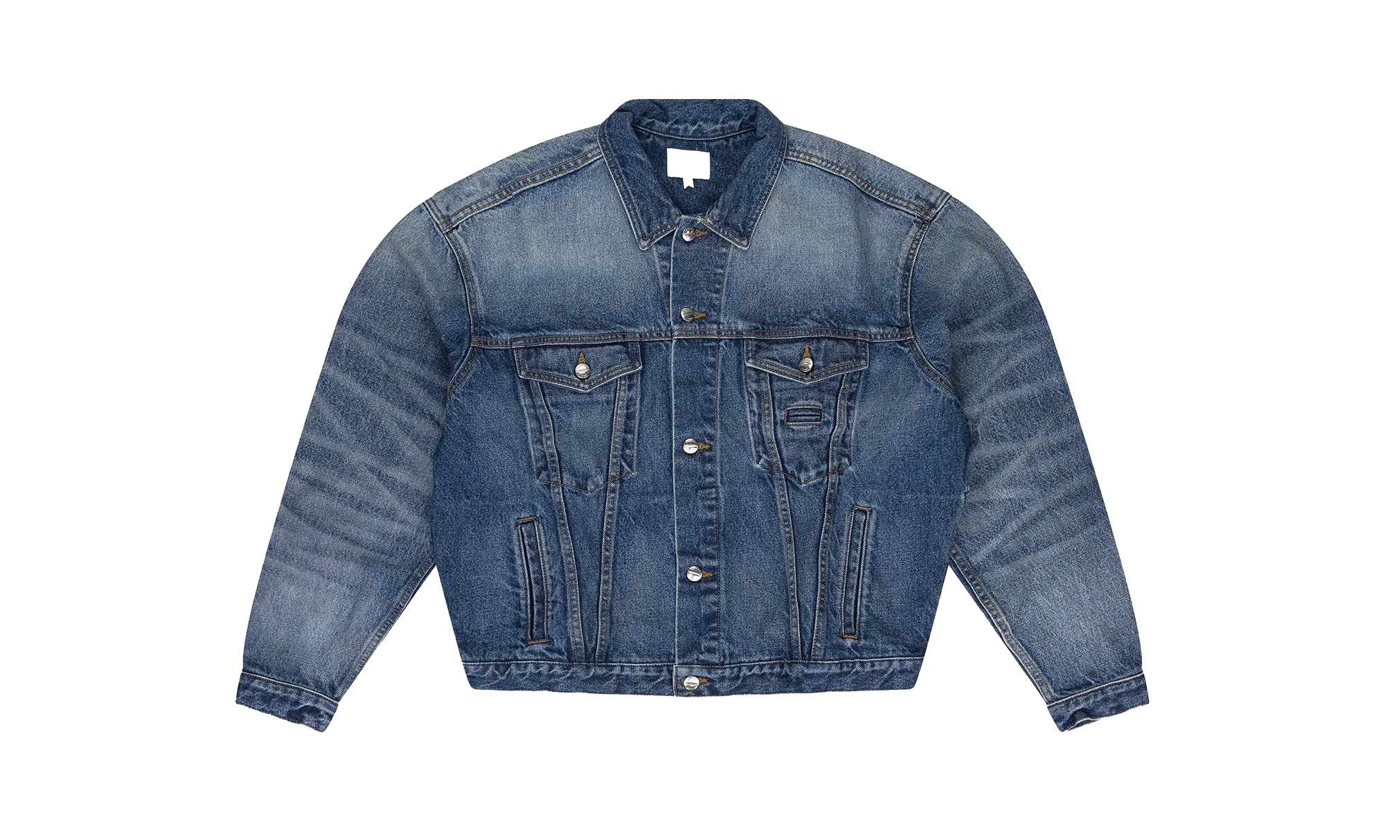 OVERSIZED DENIM TRUCKER JACKET "INDIGO" RHSS24JA26012372 LIG