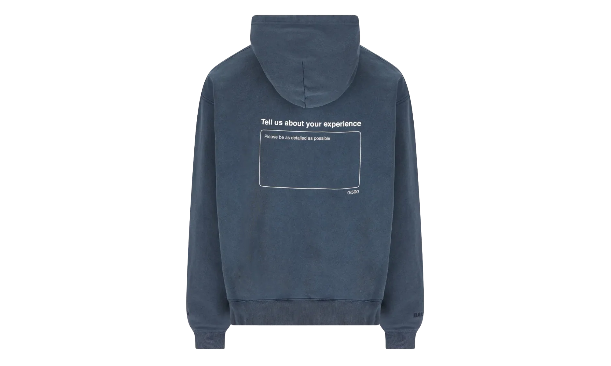 Oversized Drawstring Hoodie "Washed Navy" 858143 TTVL5 8806 - Image 2