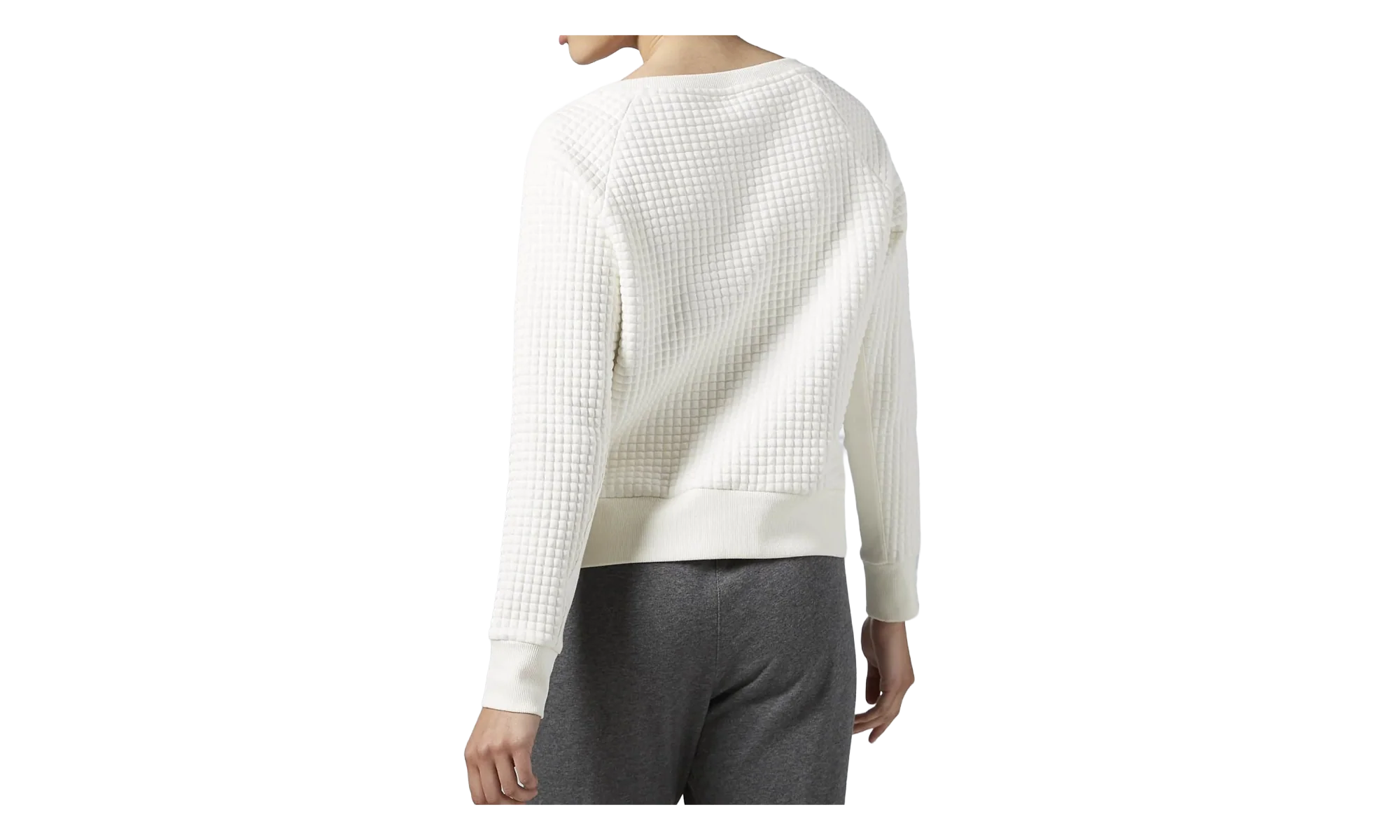 Pack Quilted Crewneck WMNS "Chalk" AY2034 - Image 2