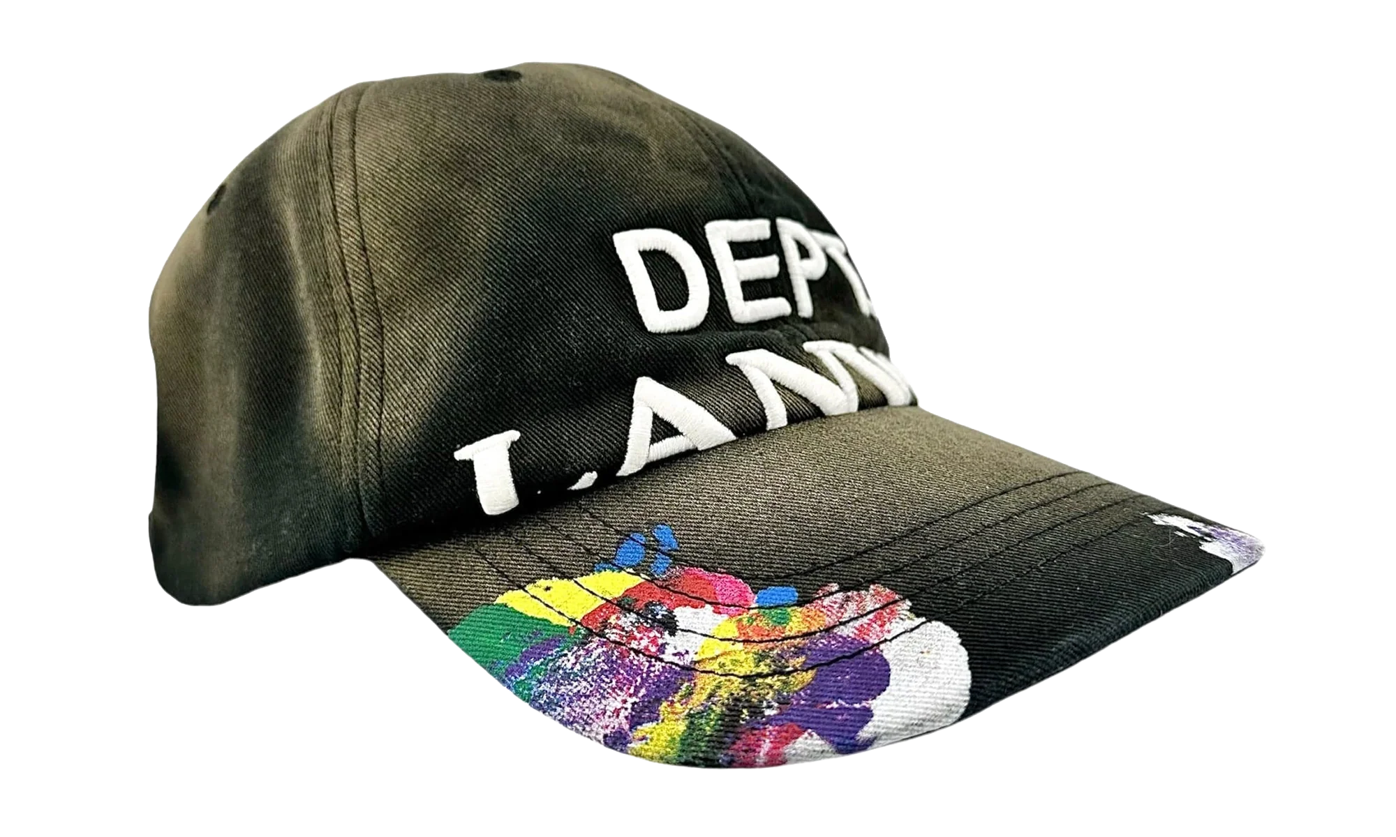 Paint Splatter Strapback Hat "Lanvin - Black" GDXLPSSHB - Image 3
