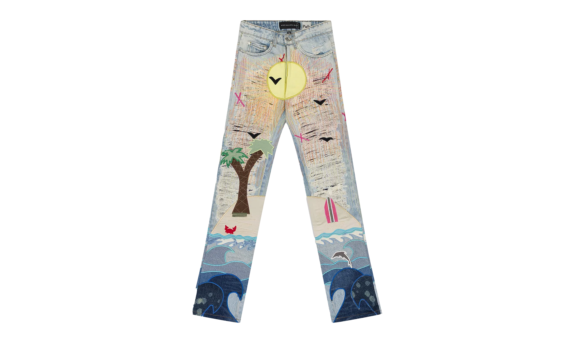 Pale Seaboard Straight-FIt Jeans "Multicolor" 11200710030