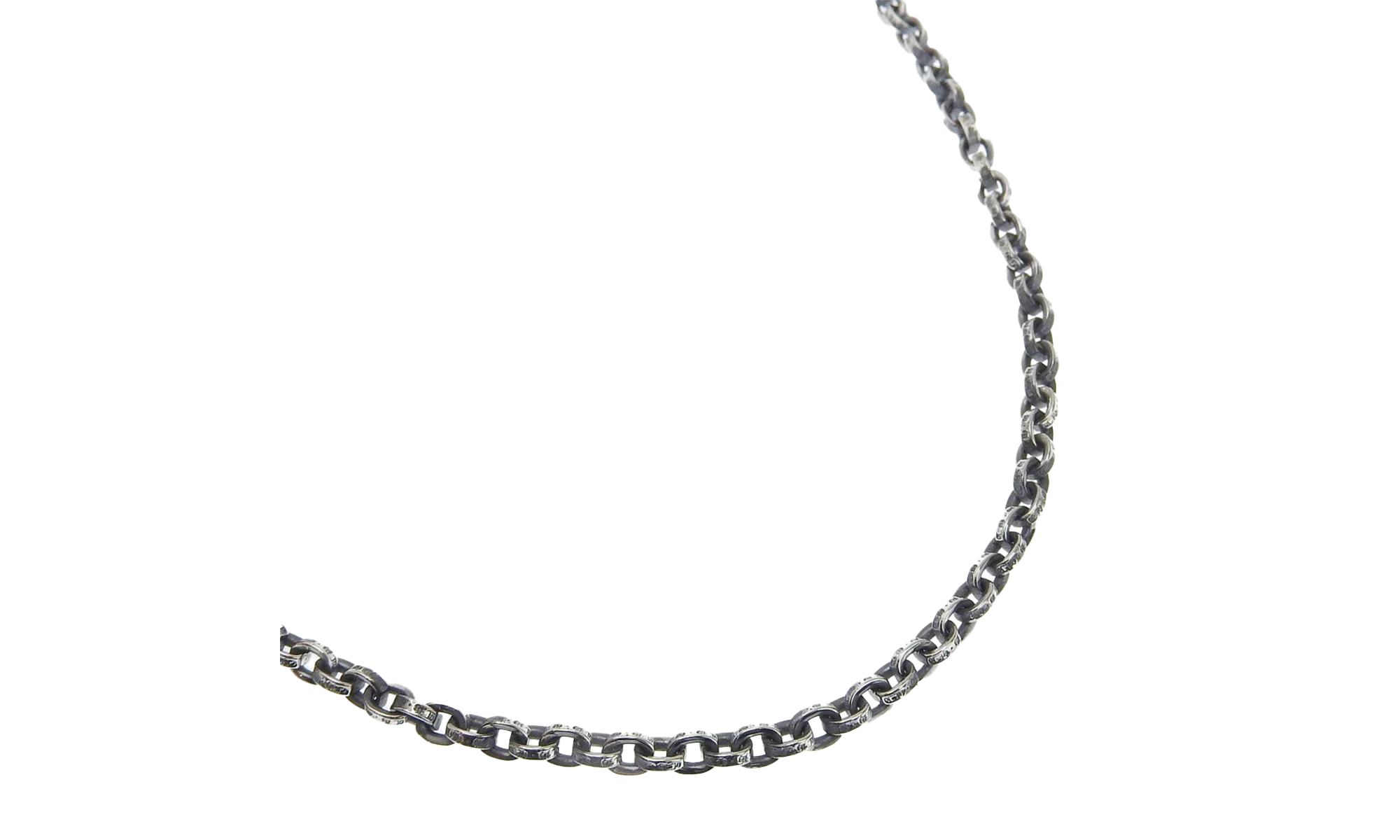 Paper chain 20 inch 925 Unisex necklace A+rank "Silver" CHRM0434