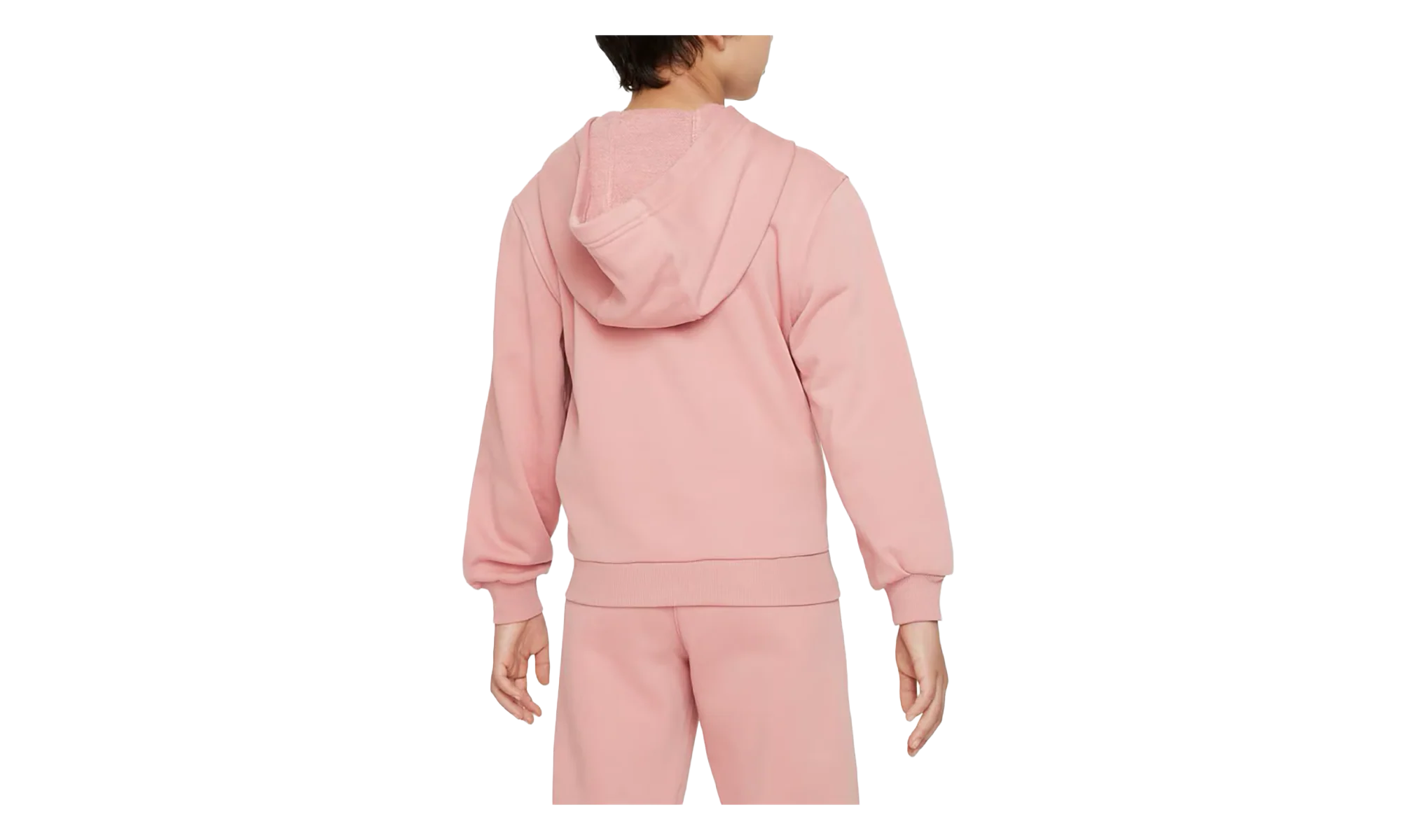 Parka Club Fleece French Terry Full Hoodie GS "Pink" FD3017 618 - Image 2