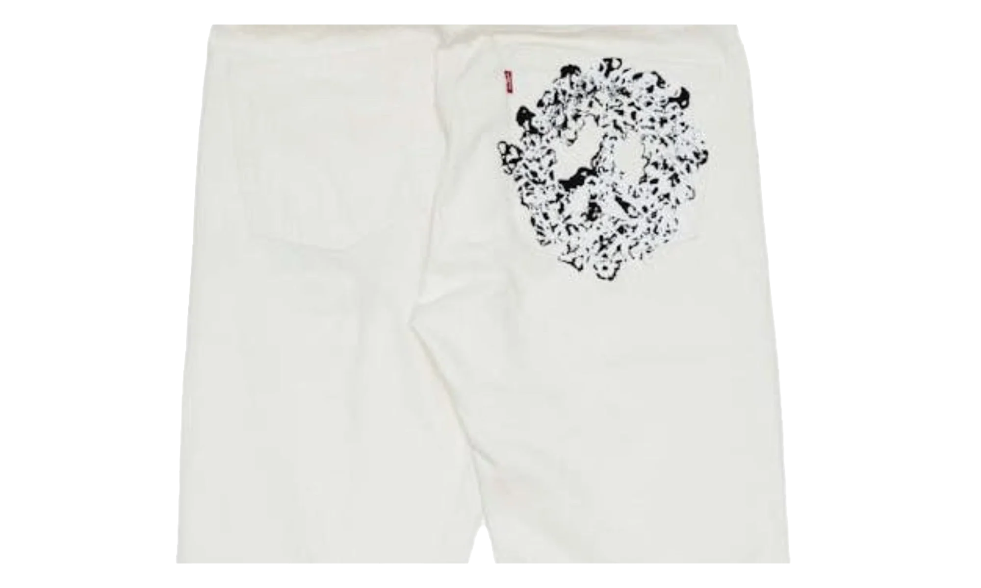 Peace Pocket Denim "White" DT408 - Image 2