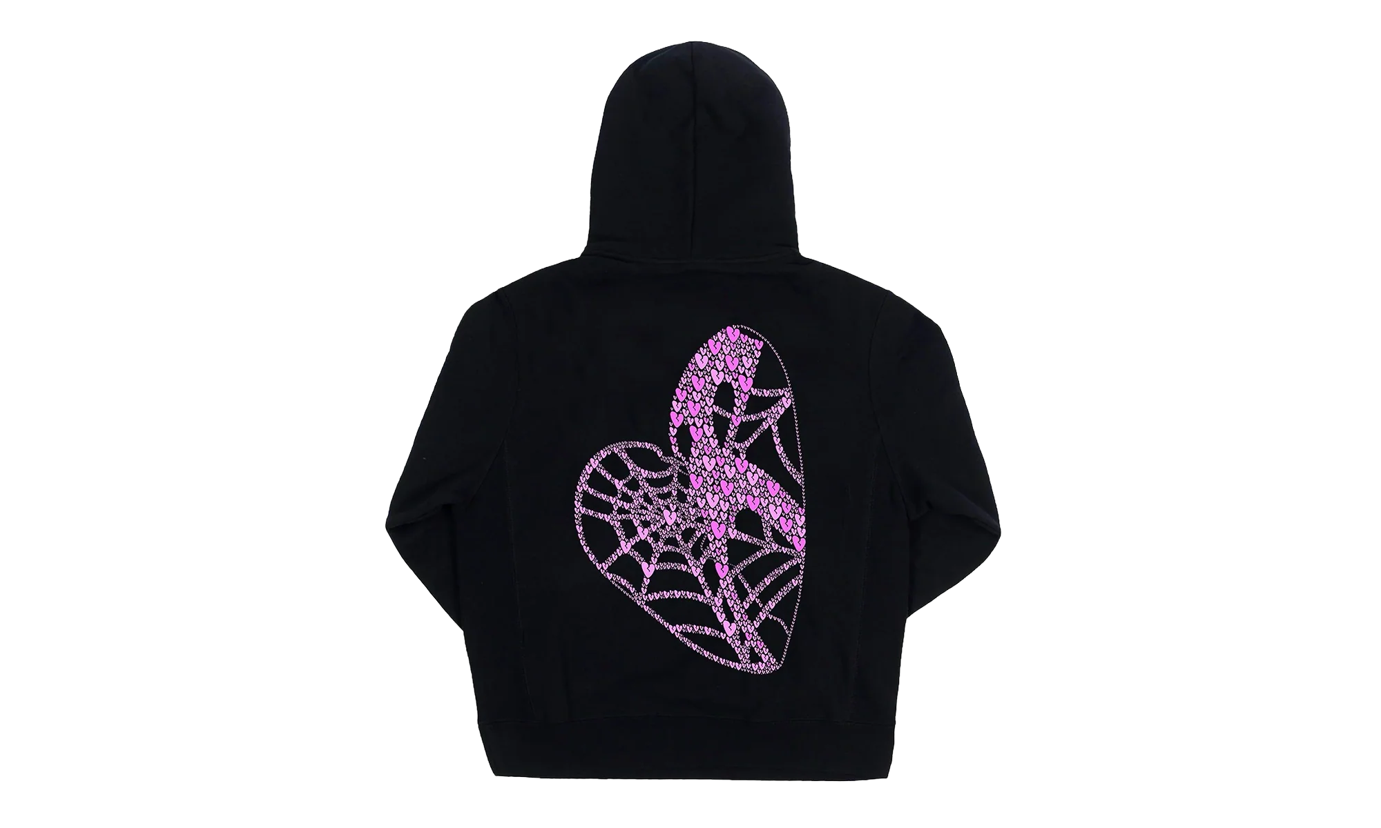 Pink Broken Heart Hoodie "Black" BBCD11B3 - Image 2