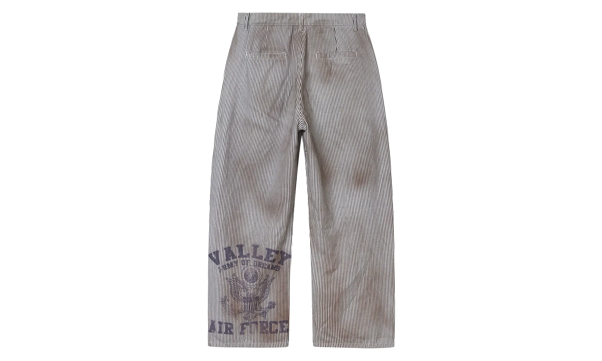 Pinstripe Work Pants "White / Black" VBKB9X80 - Image 2