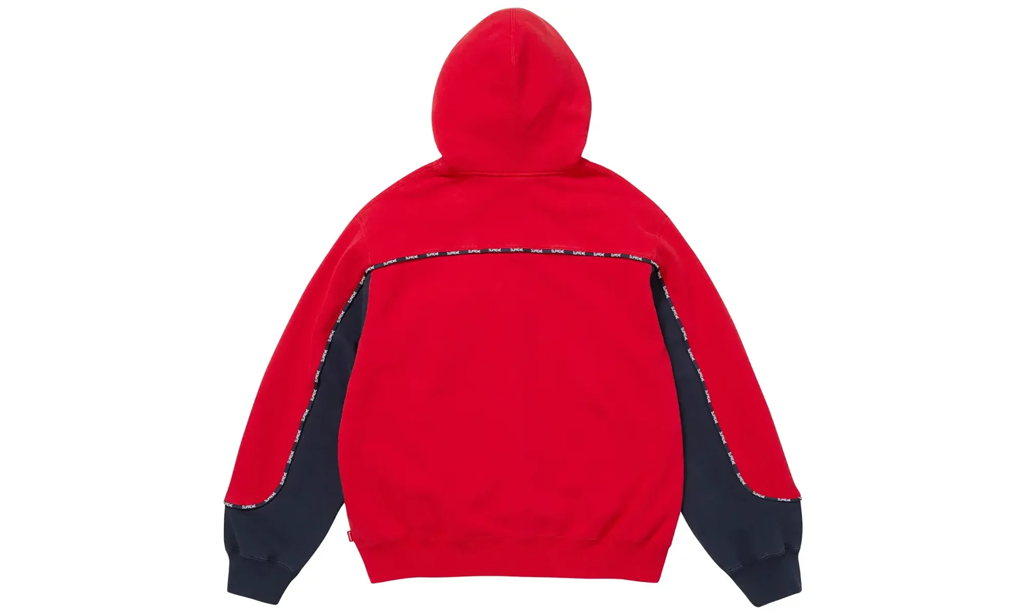 Piping Zip Up Hooded Sweatshirt "Red" SU26562 - Image 2