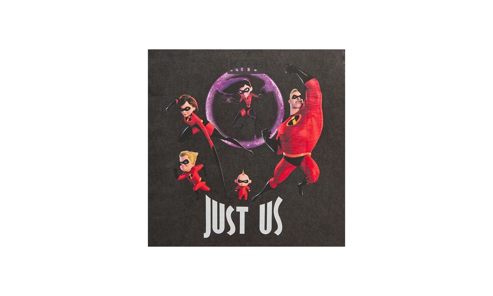 Pixar The Incredibles Just Us Vintage Tee "Black" khm034385 001 - Image 2