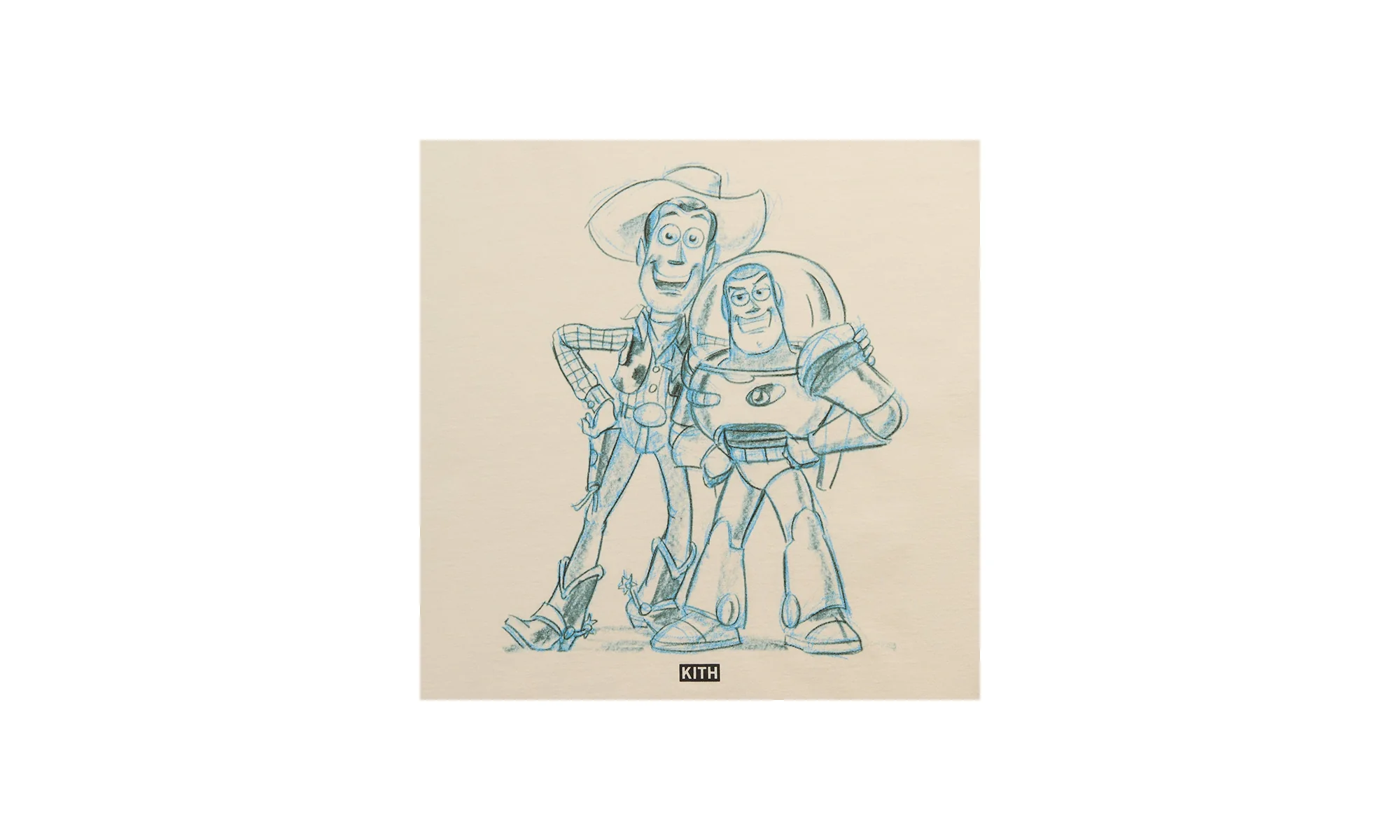 Pixar Toy Story Sketch Vintage Tee "Sandrift" khm034358 104 - Image 2