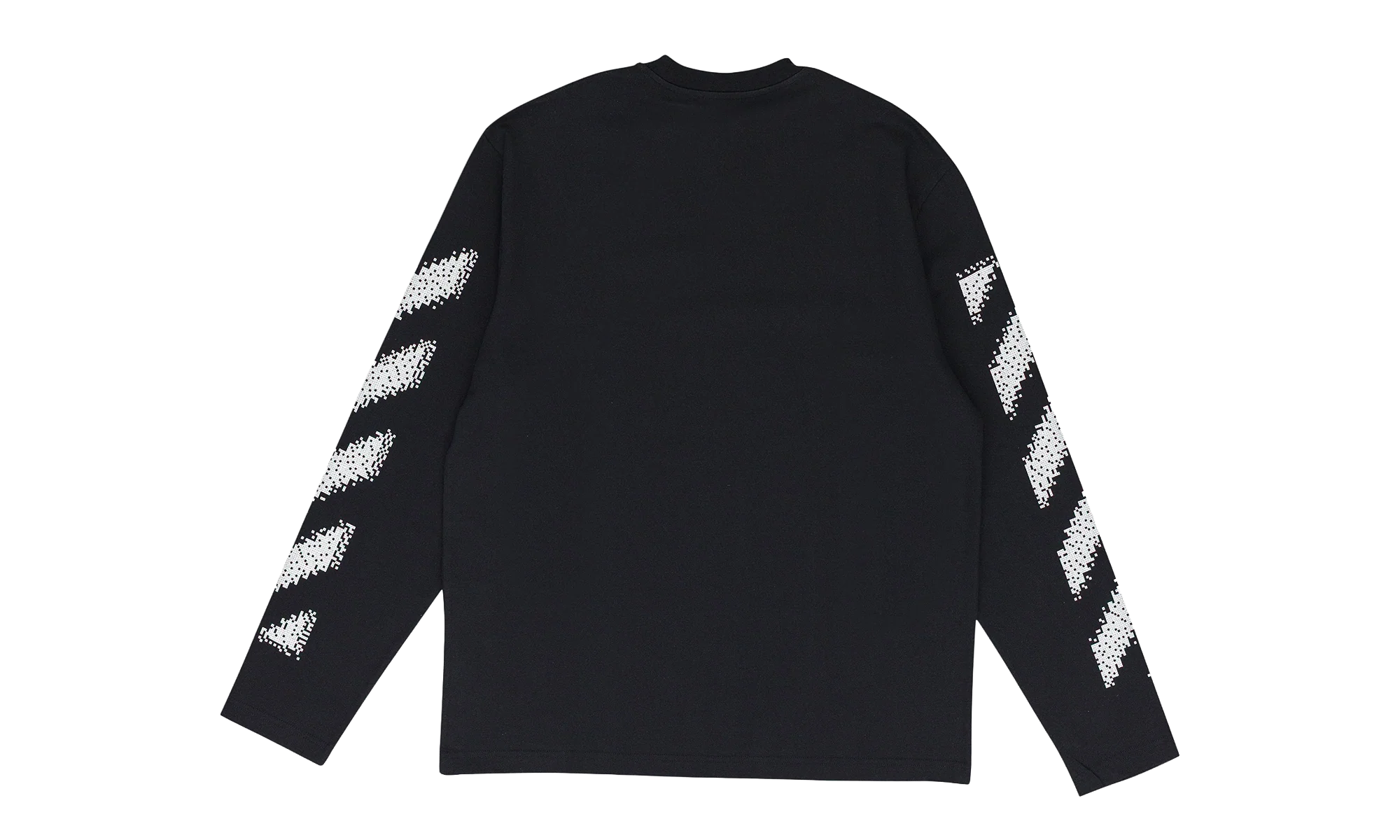 Pixel Diagonal Skate L/s Tee "Black / White" OFW MTPS 0063 - Image 2