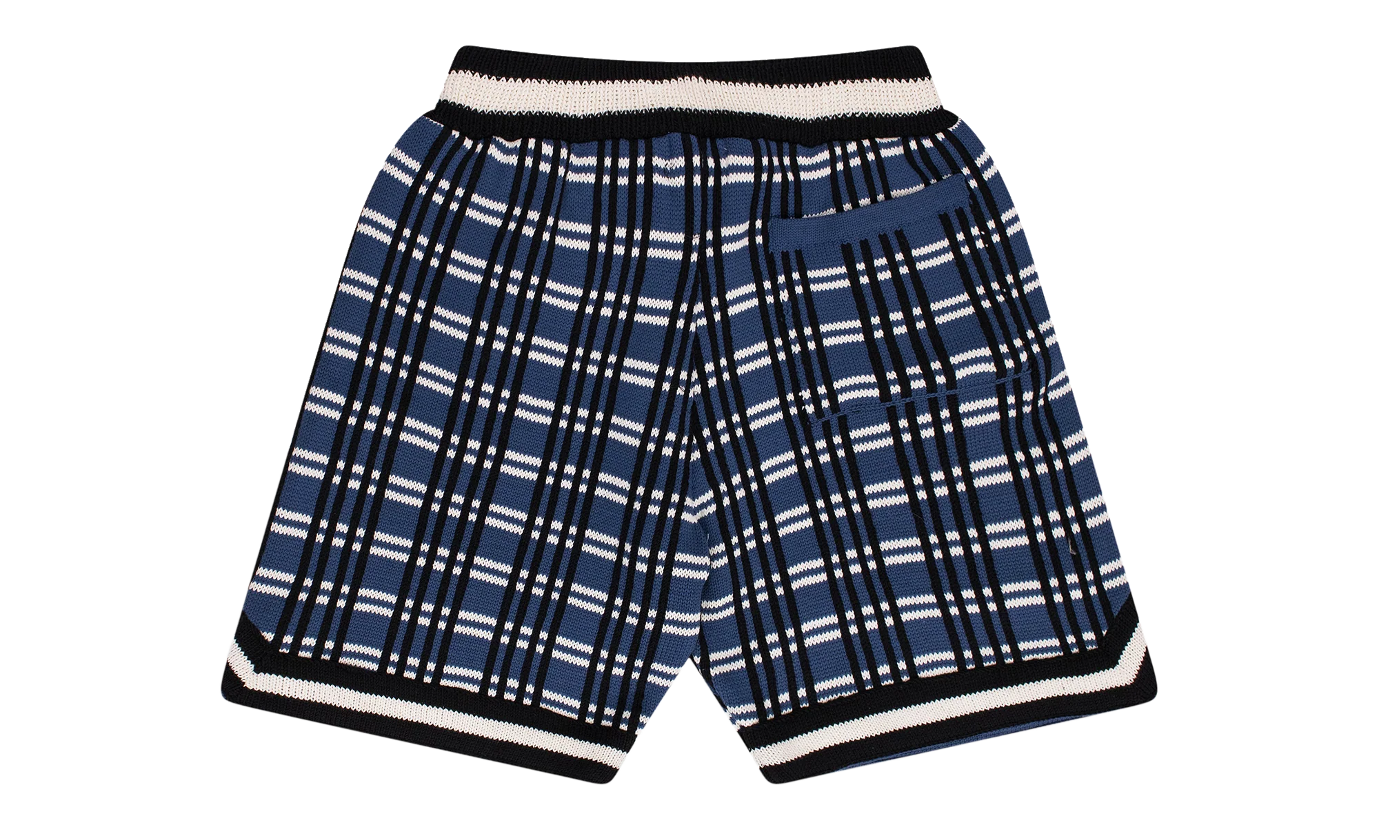 Plaid Basketball Knit Shorts "Blue" RHFW23JA23151864 - Image 2