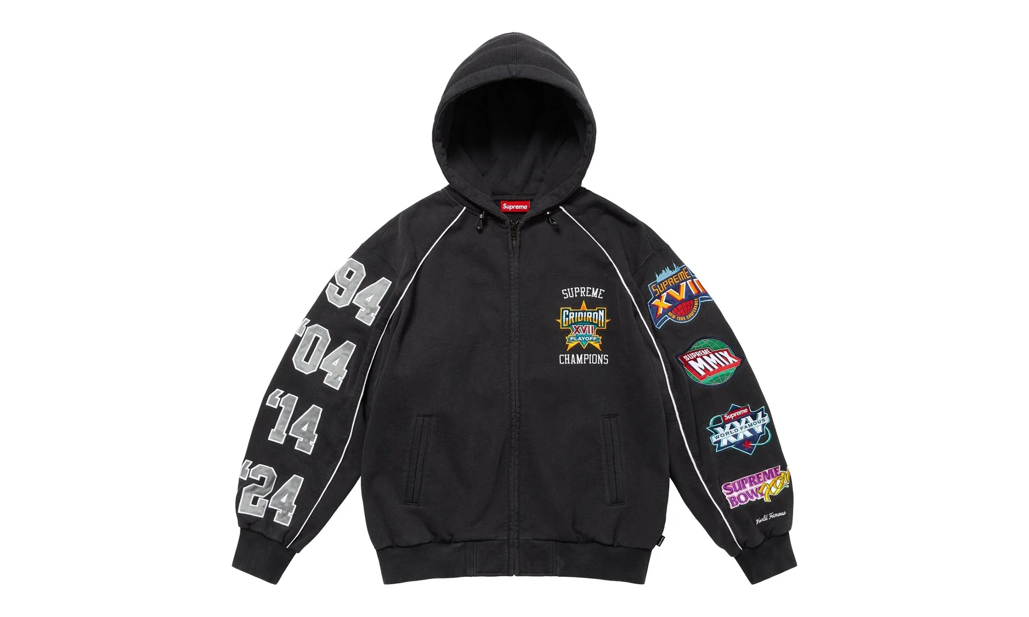 Playoffs Zip Up Hooded Sweatshirt "FW25 - Black" SU26590
