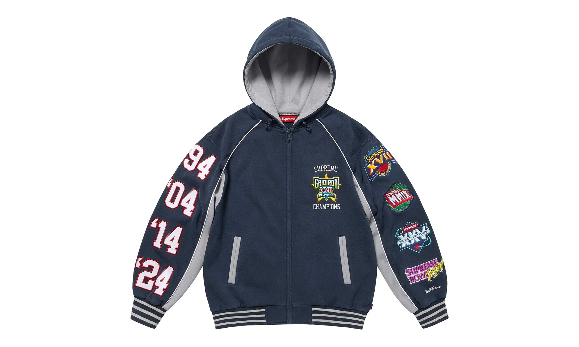 Playoffs Zip Up Hooded Sweatshirt "FW25 - Navy" SU26595