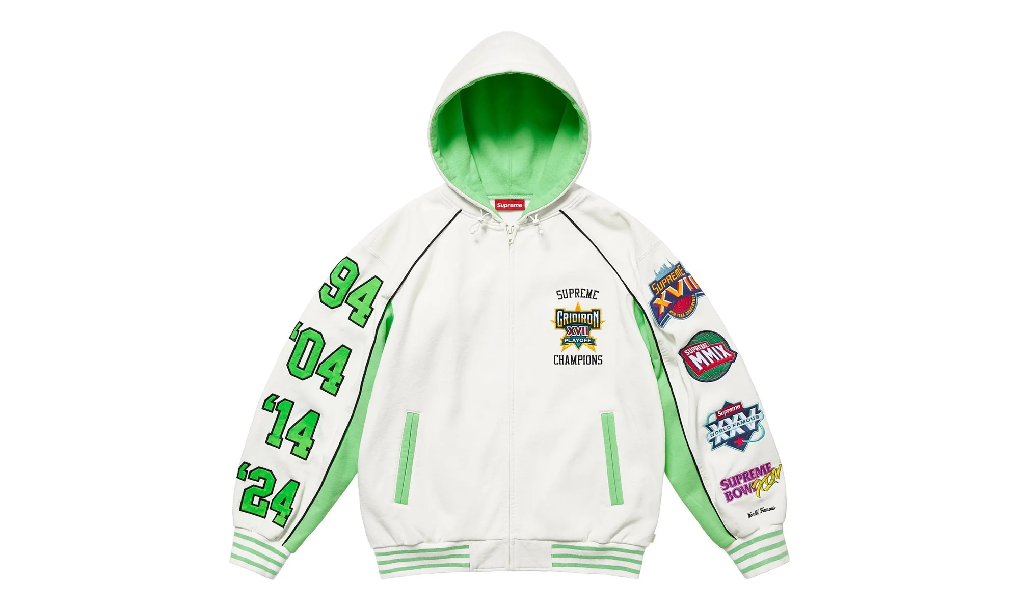 Playoffs Zip Up Hooded Sweatshirt "FW25 - White" SU26596