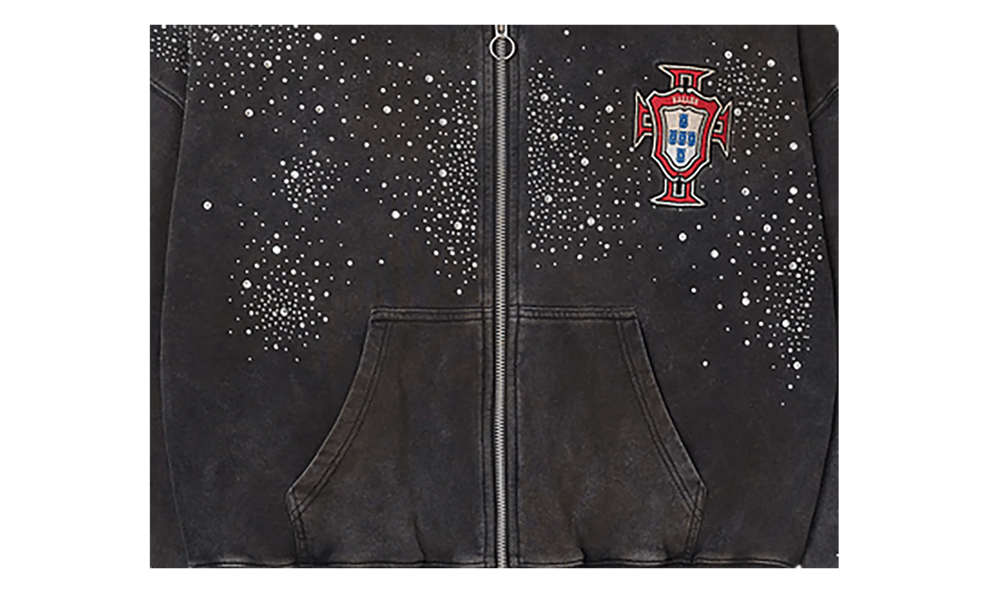 Pluto Custered Zip Up "Black" VALE 08 007 PCZU BK - Image 2