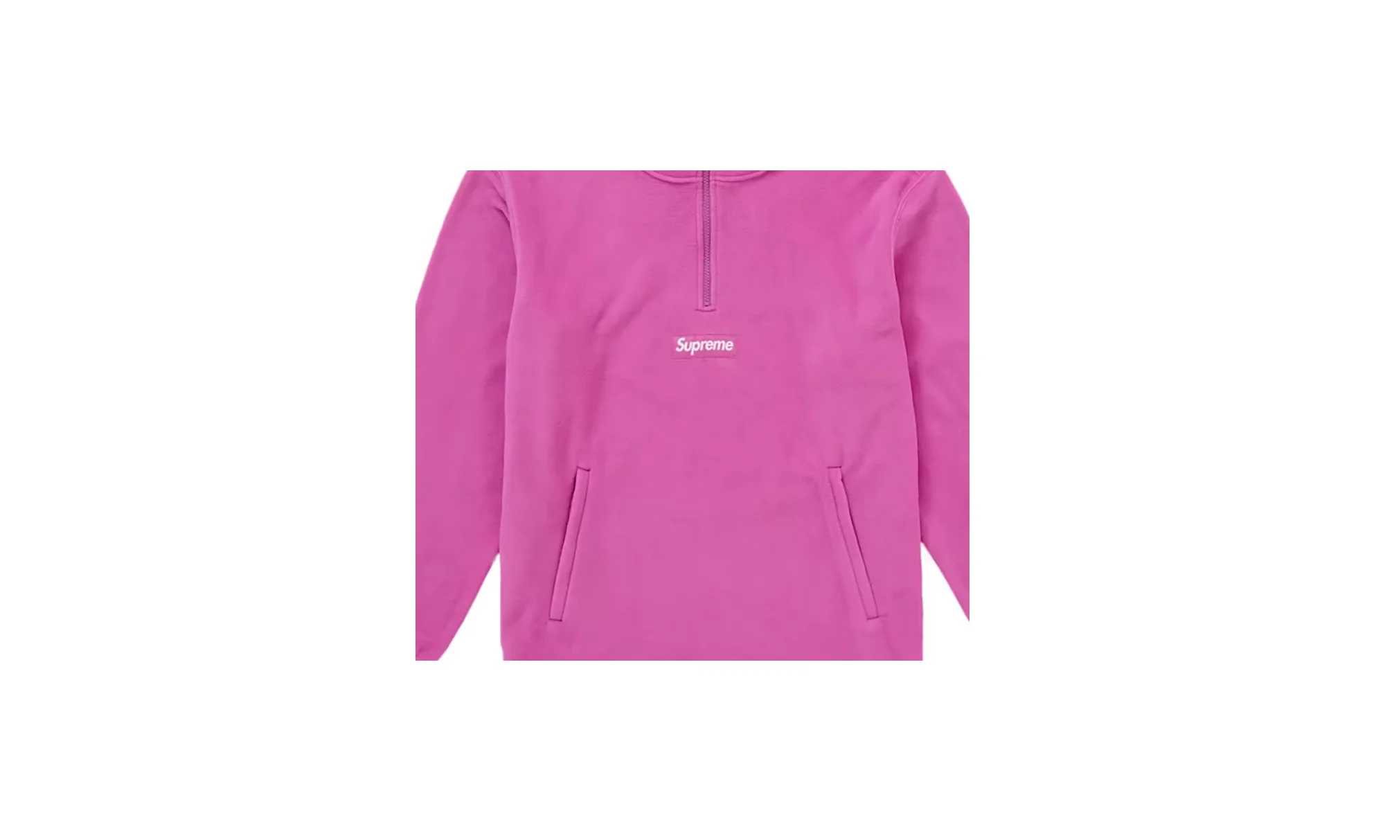 Polartec Face Mask Half Zip Hooded Sweatshirt "Polartec Pink" SU26862 - Image 2