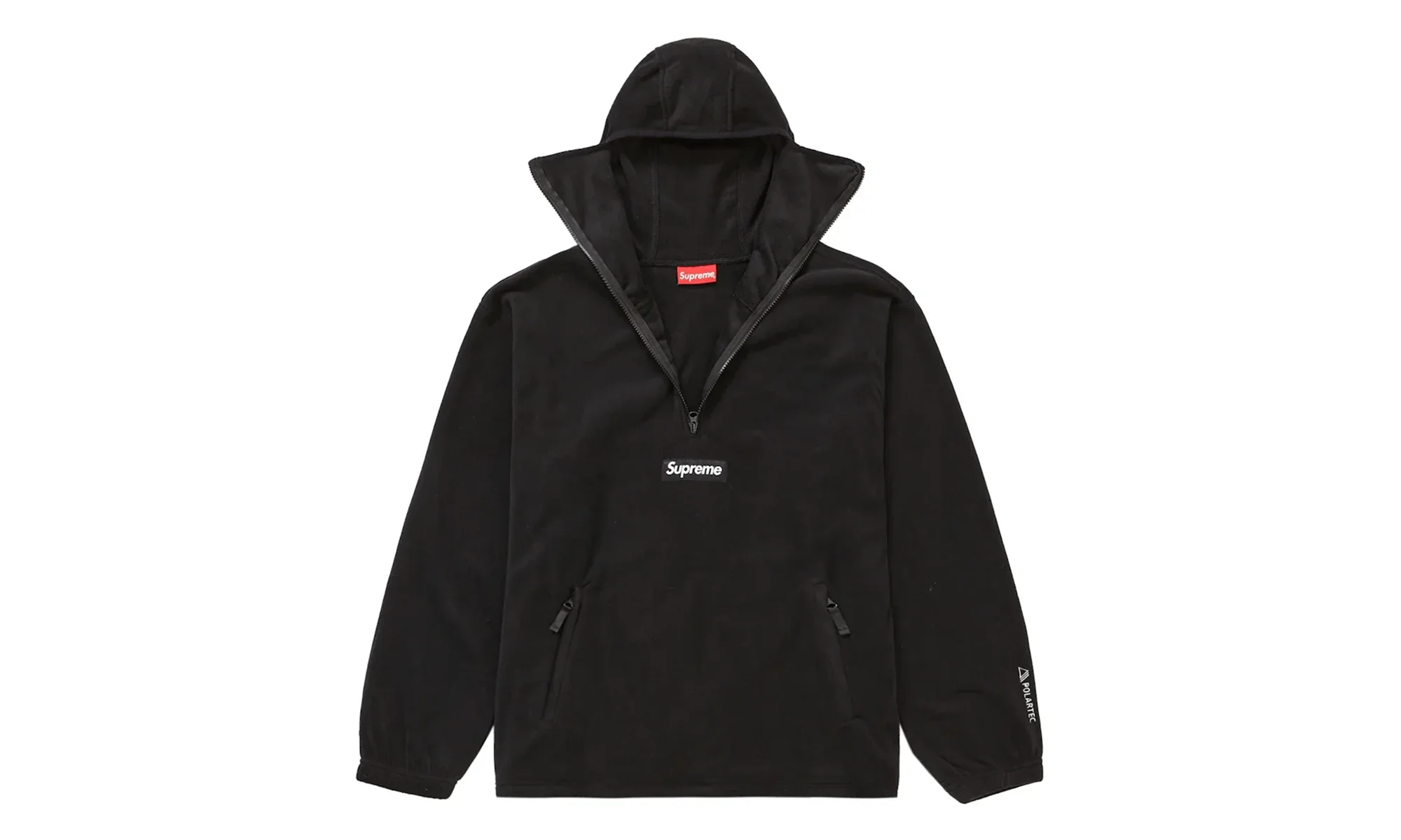 Polartec Face Mask Half Zip Hoodie "FW25 - Black" SU26764 - Image 2