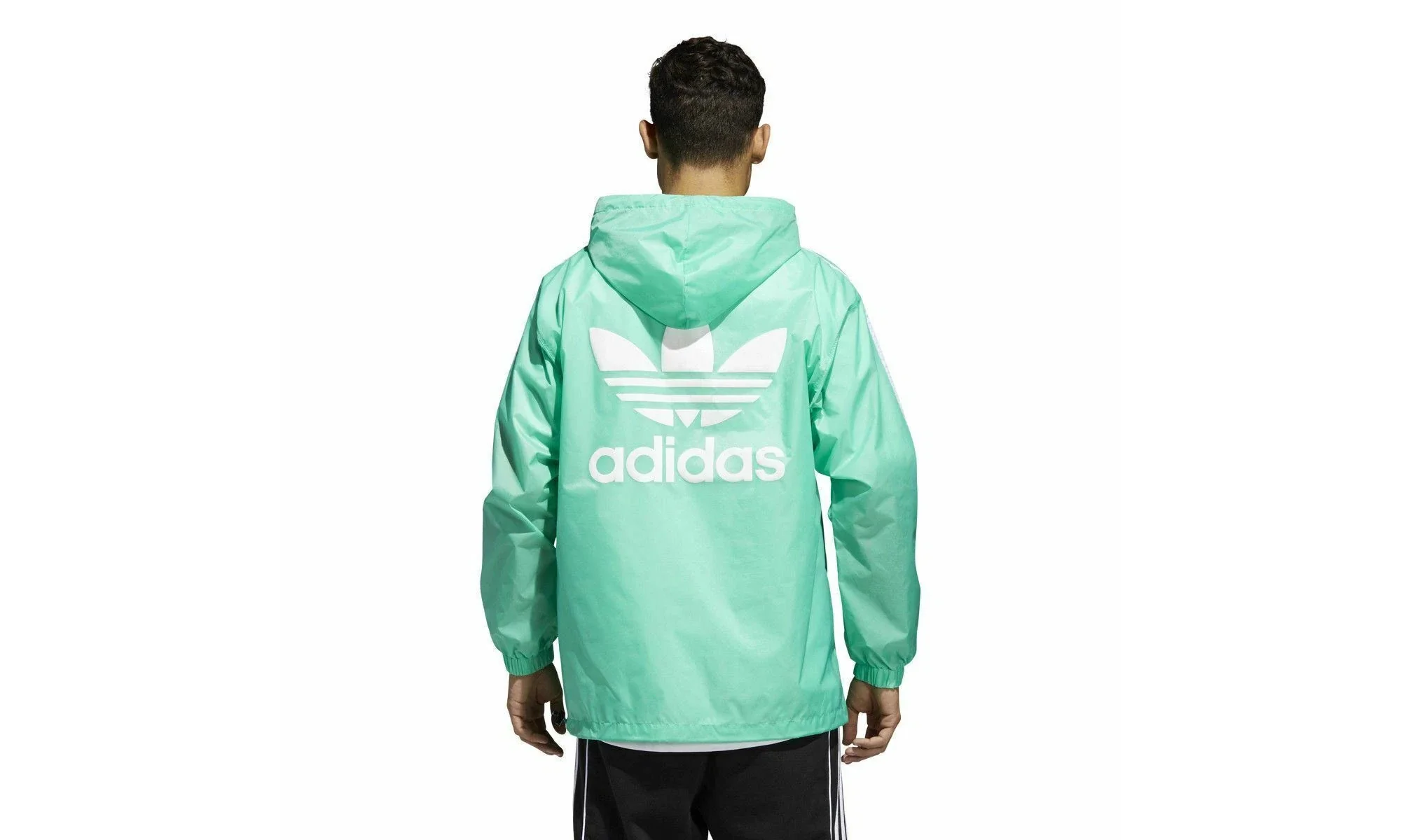 Poncho Windbreaker "Hi-Res Green / White" CE2472 - Image 2