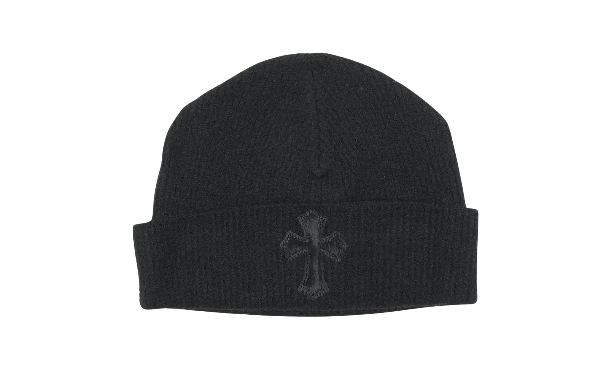 Pony Hair Cross Patch Beanie "Black" CHRM0450