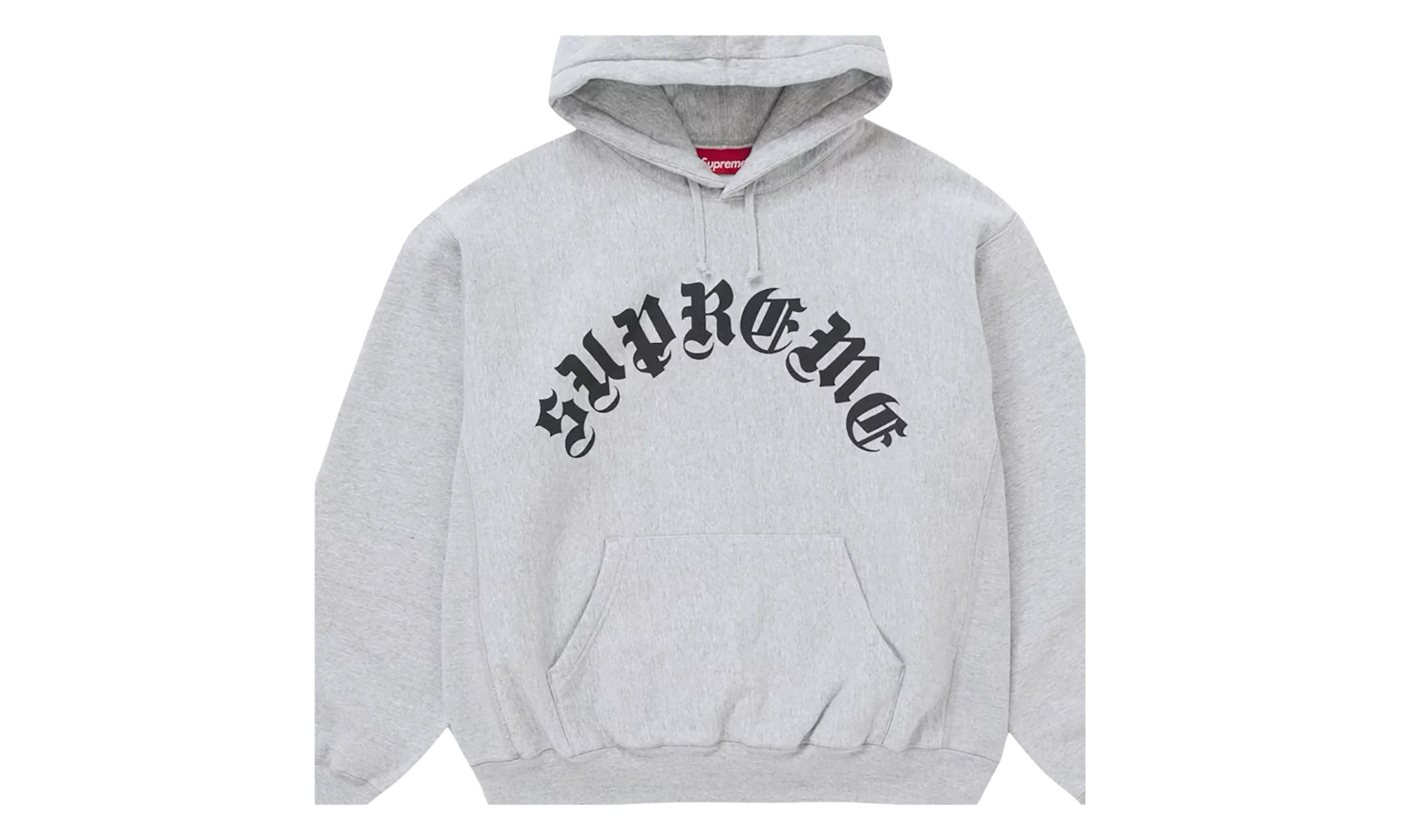 Printed Arc Hooded Sweatshirt "Heather Grey" SU26904 - Image 2