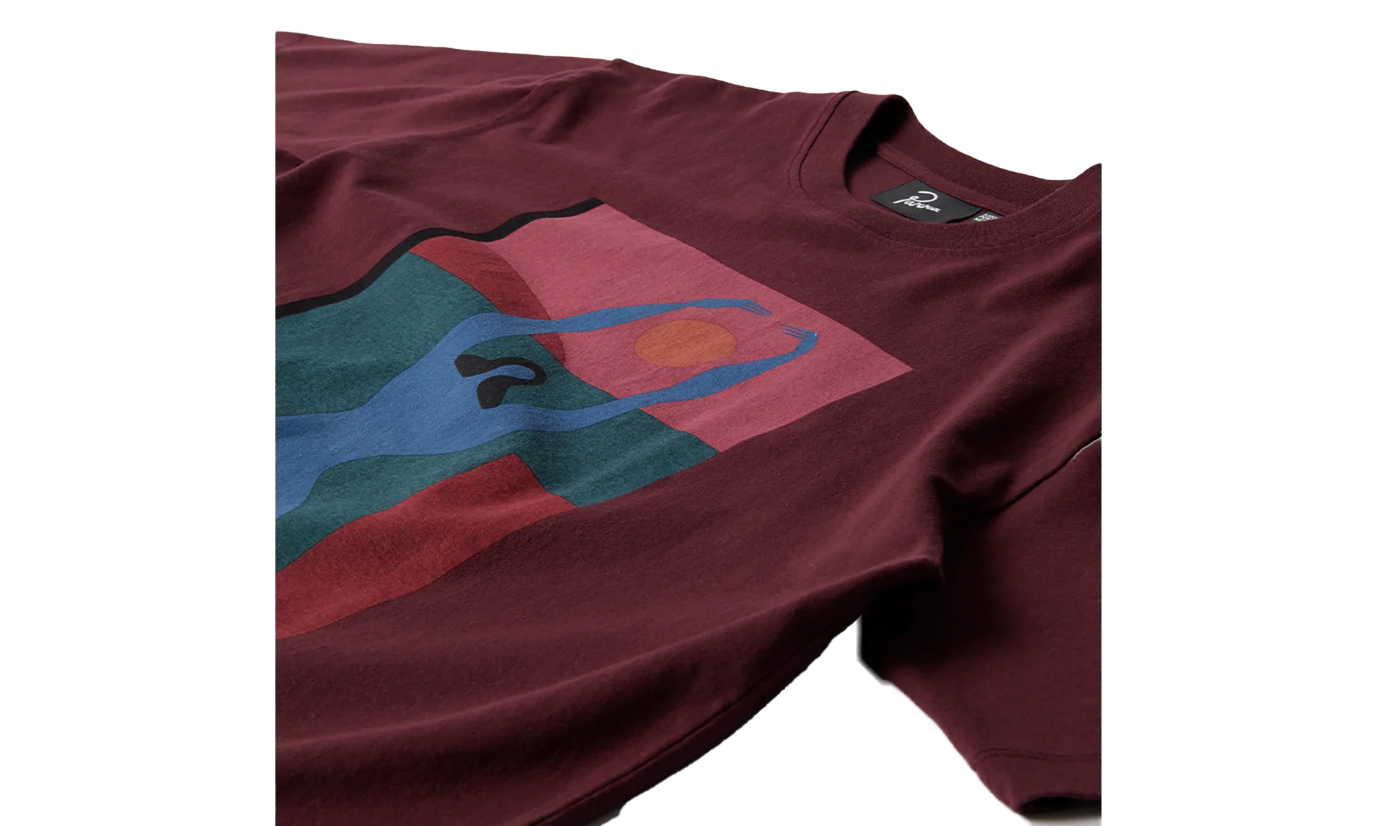 Protect The Sun SS Tee "Dark Burgundy" 54401-DB - Image 2