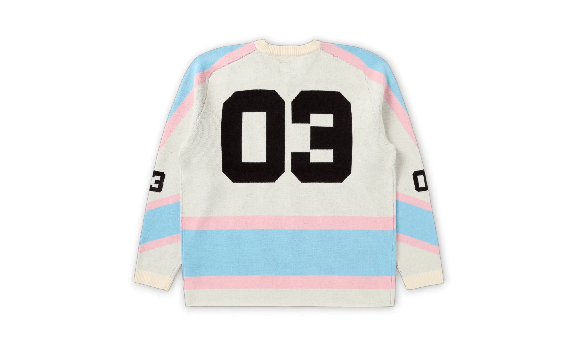 Puck Sweater Knit Jersey "White" 851 7301 WHT - Image 2