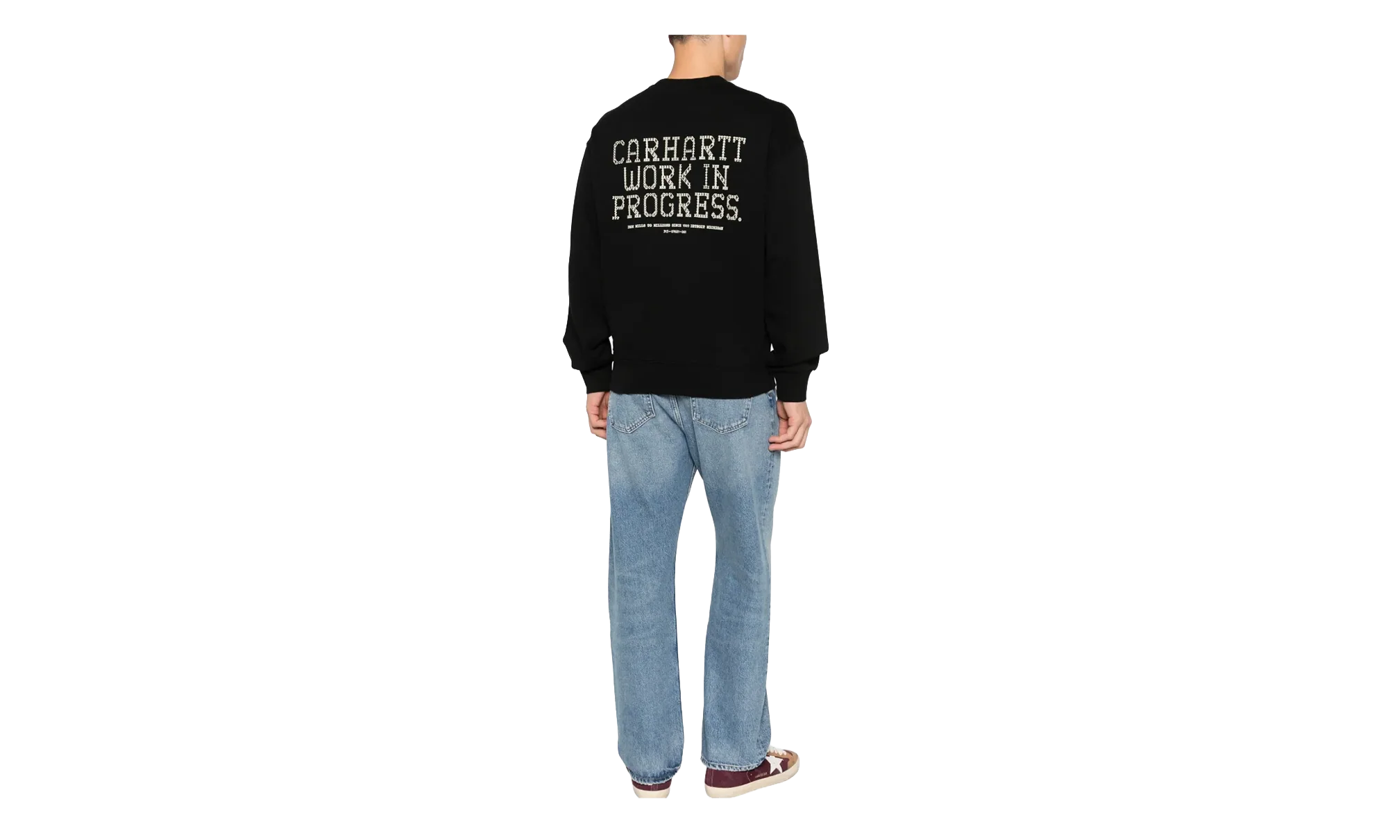 Punched Sweatshirt "Black" I036039 89XX - Image 2