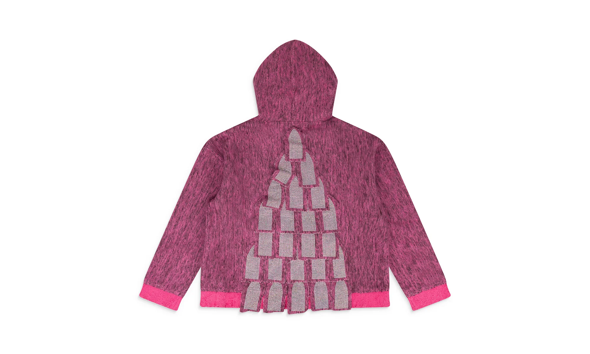 PYRAMID HOODED SWEATSHIRT "Red" WDWMHDS 0024 - Image 2