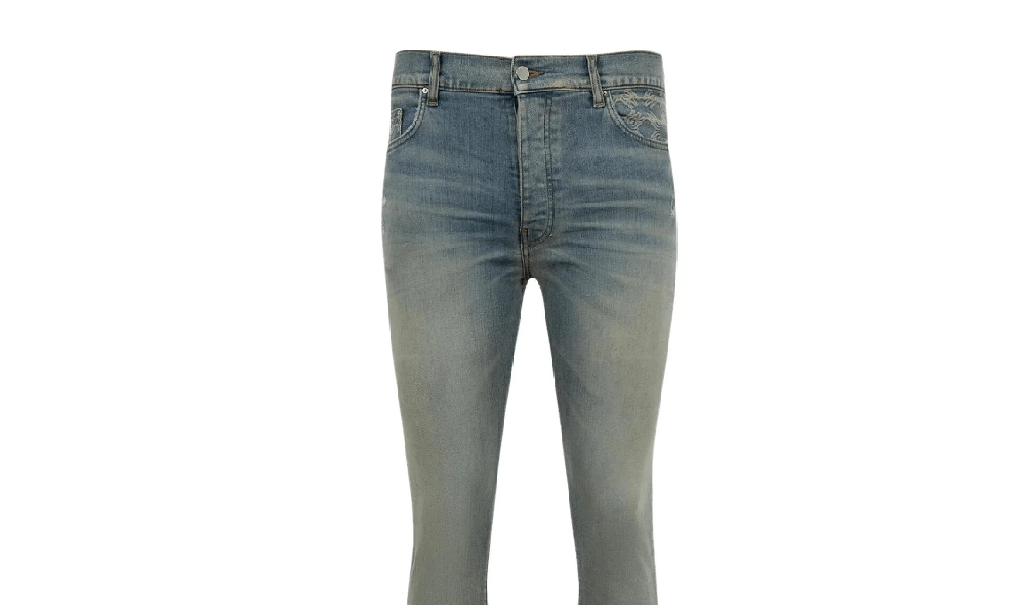 Quad Contrast Jeans "Antique Indigo" AMDNSY108 - Image 2