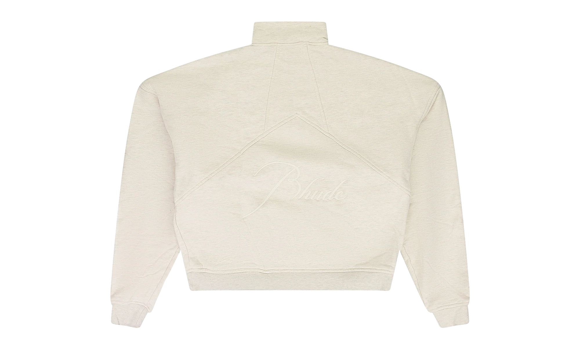 QUARTER ZIP SWEATER "Beige" RHD-MTPS-0092 - Image 2