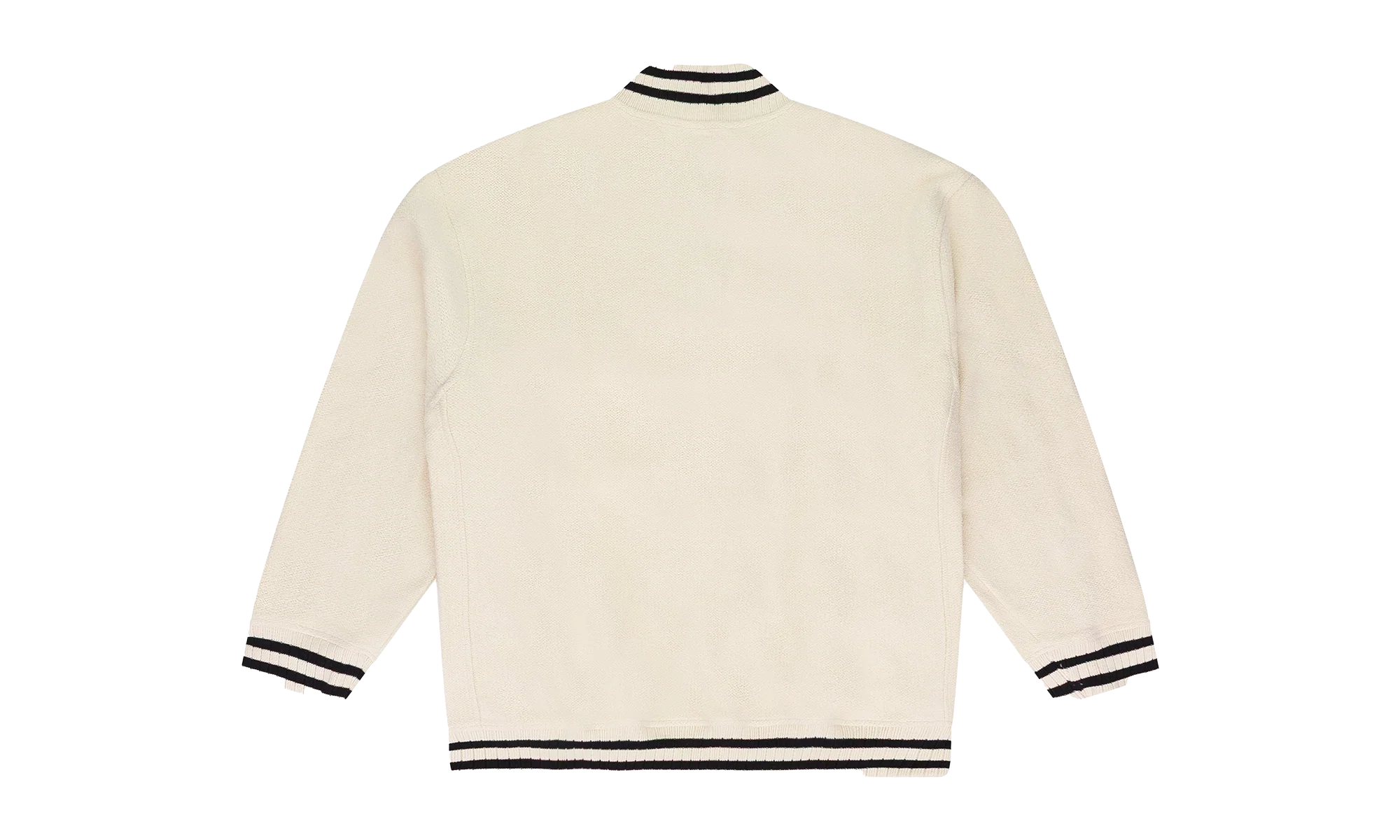 QUARTER ZIP VARSITY SWEATER "CREAM" RHSS24JA11167166 CRB - Image 2