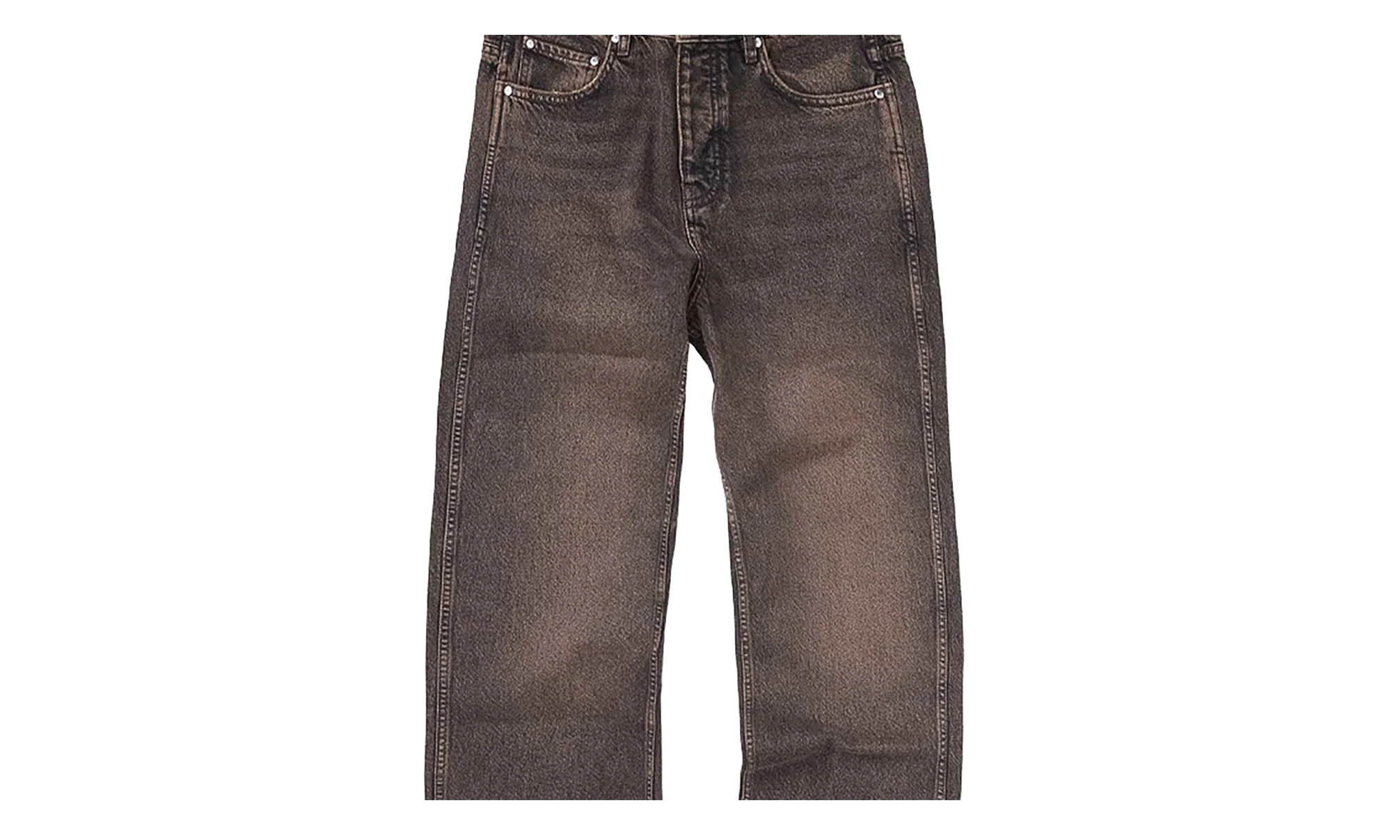 R2 Straight Leg Denim "Brown" MLM100499-BRK - Image 2