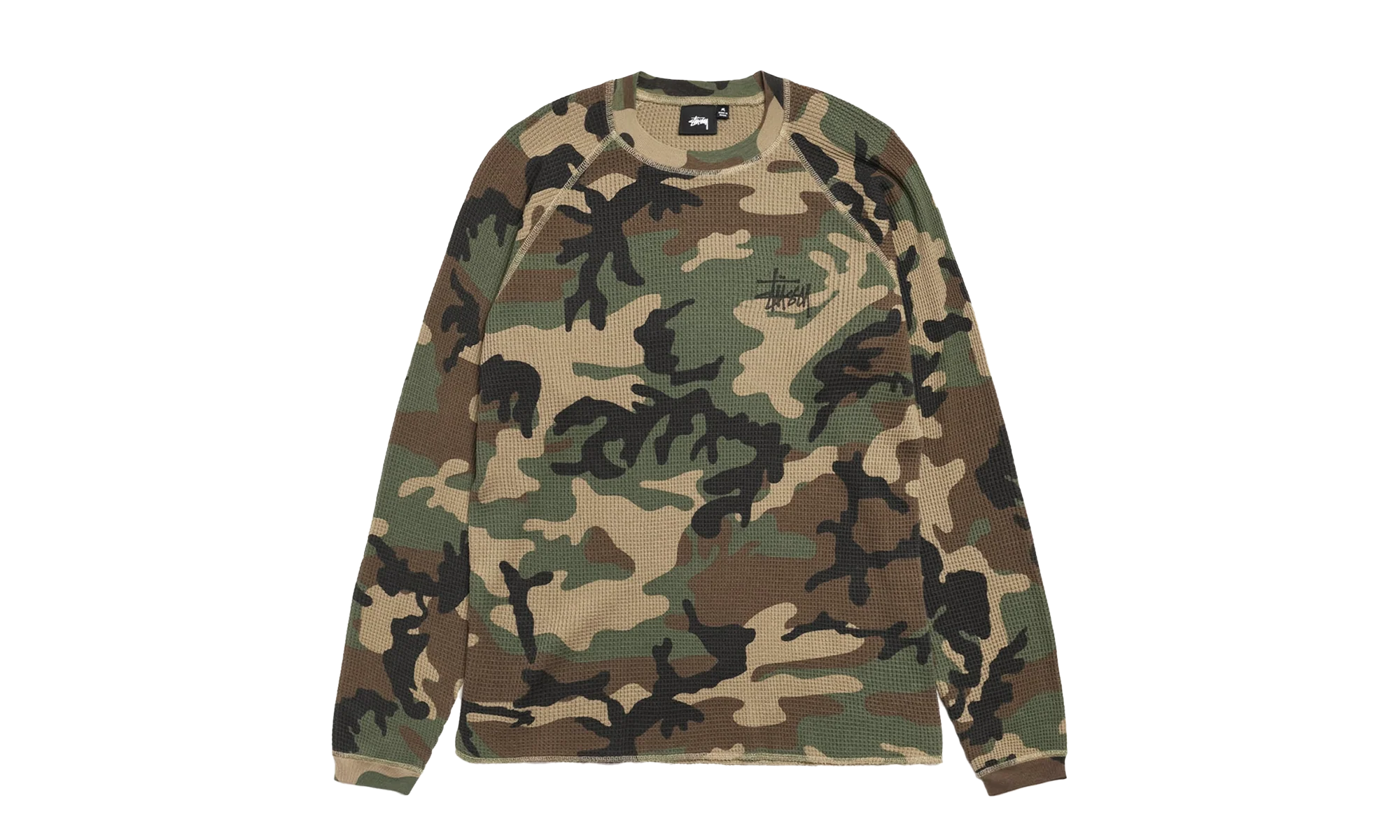 Raglan Thermal L/S Crew "Woodland Camo" STUS304 - Image 2