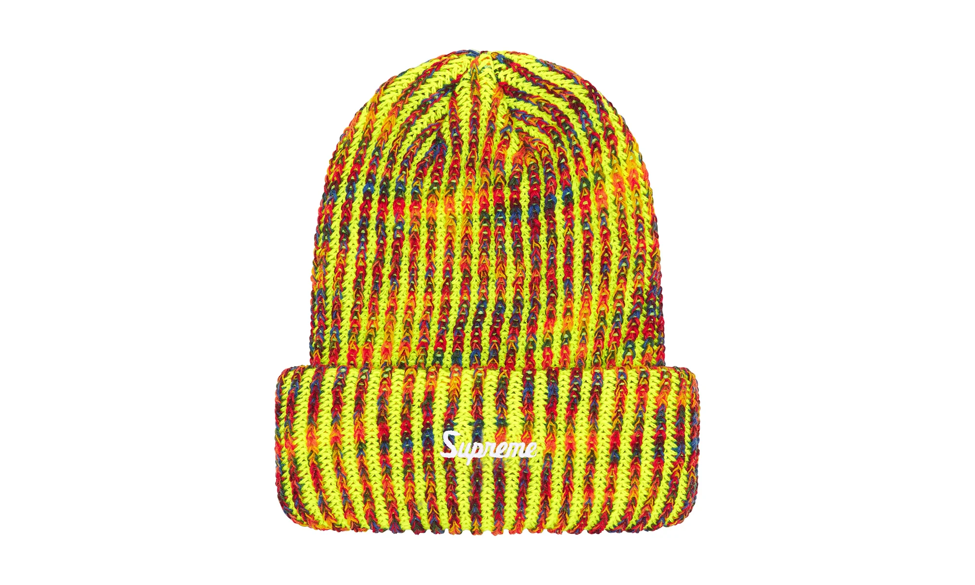 Rainbow Loose Gauge Beanie "FW25 - Neon Yellow" SU26339