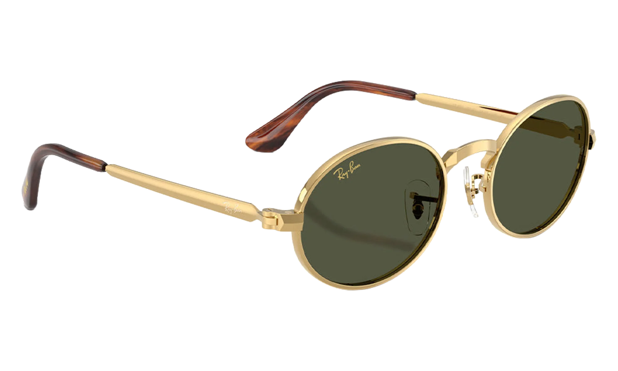 Ray-Ban Bold Metals "A$AP Rocky - Polished Arista Gold with Dark Green Lens" RB3931 001 31 - Image 2