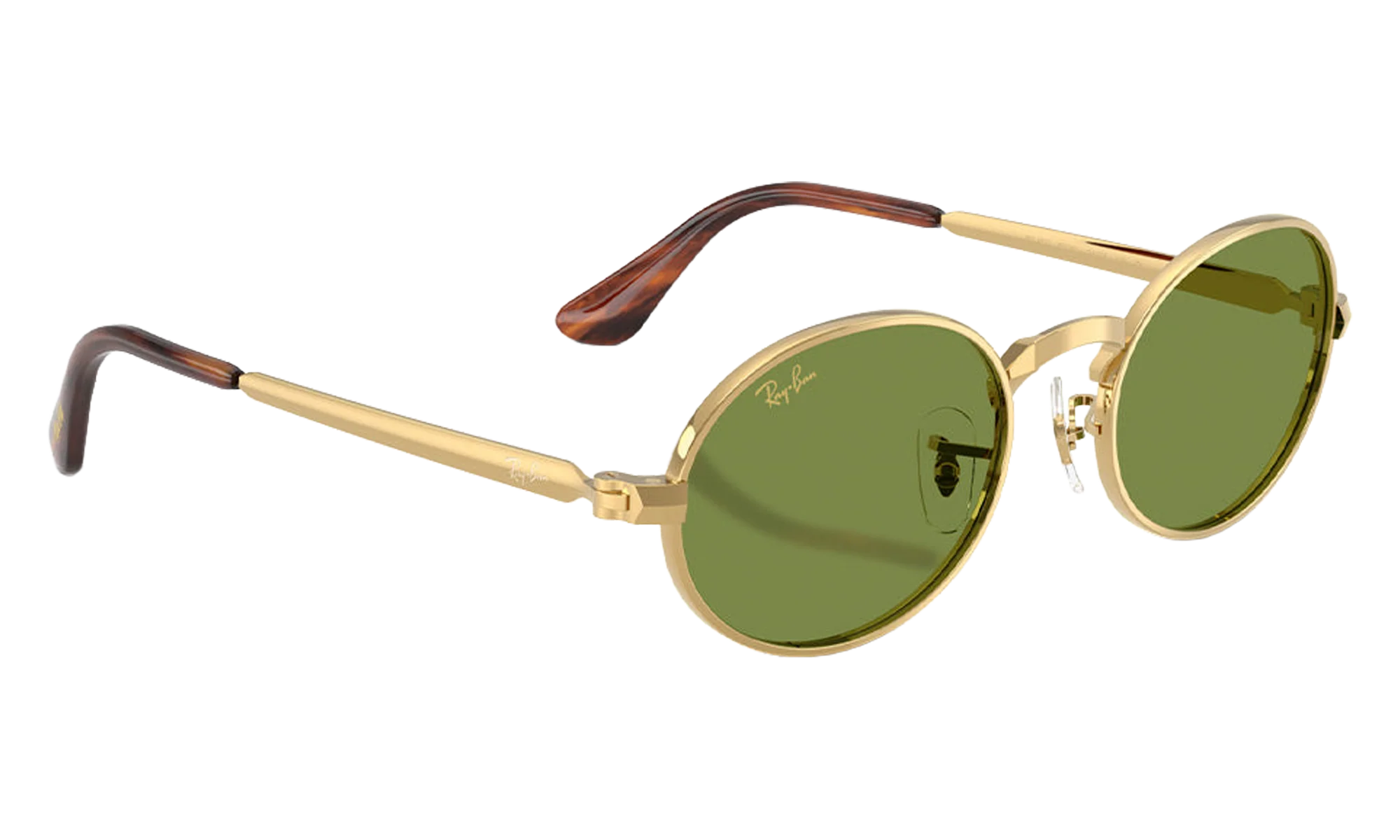 Ray-Ban Bold Metals "A$AP Rocky - Polished Arista Gold with Green Lens" RB3931 001 4E - Image 2
