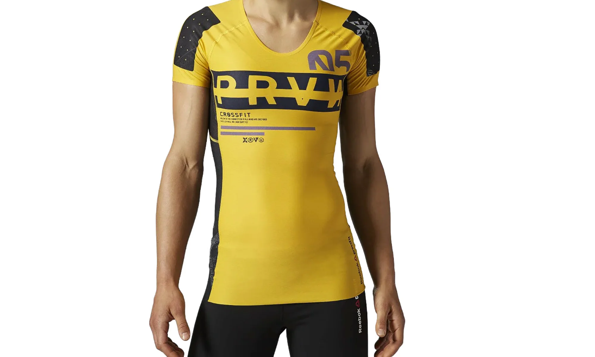 RCF Compression Short Sleeve Top WMNS "Retro Yellow" AA1107