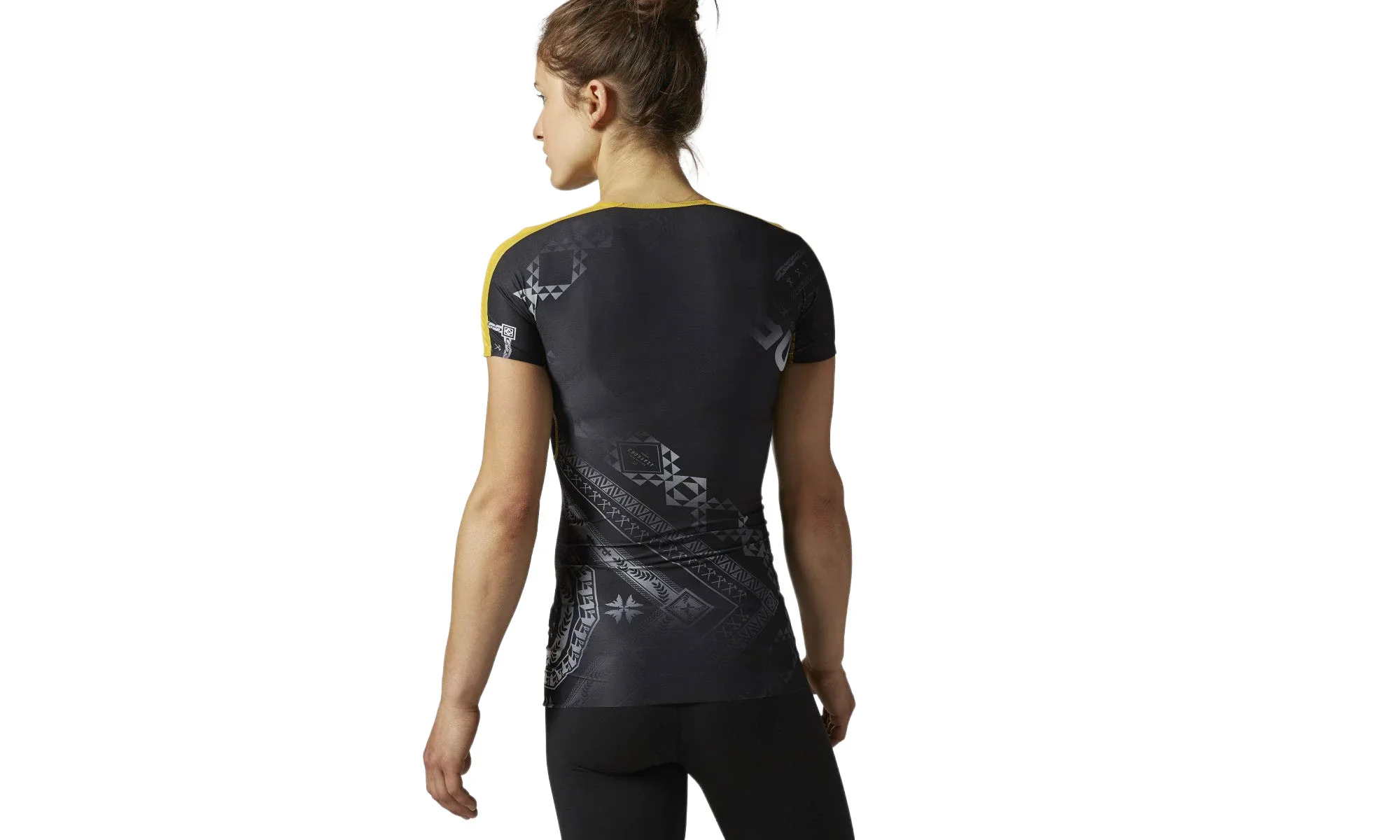 RCF Compression Short Sleeve Top WMNS "Retro Yellow" AA1107 - Image 2