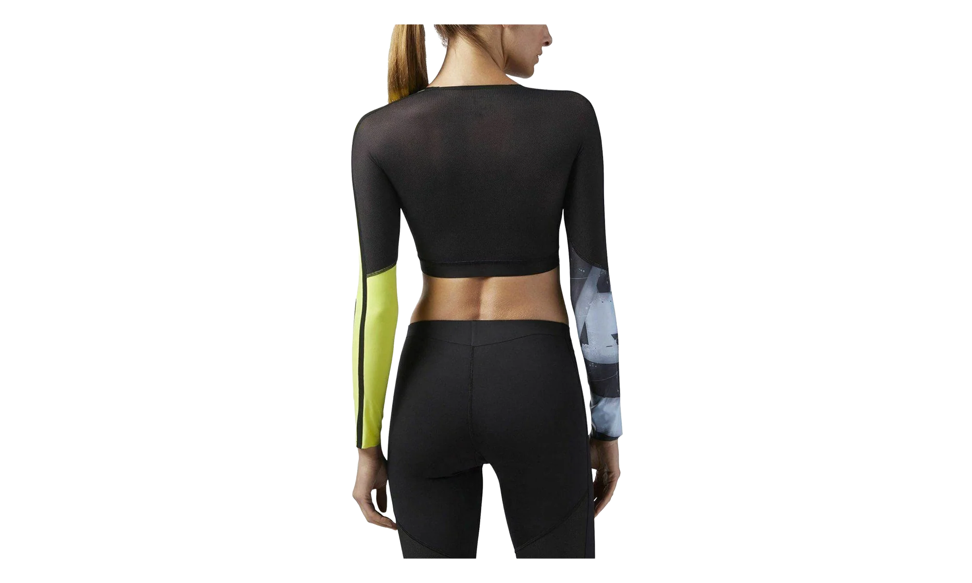RCF Crossfit Cropped Compression Longsleeve WMNS "Black" CD1399 - Image 2