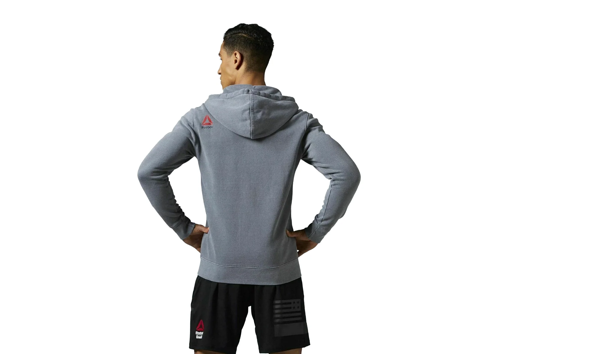 RCF Forging Elite Fitness Full Zip Hoodie "Light Grey Heather" AJ3499 - Image 2