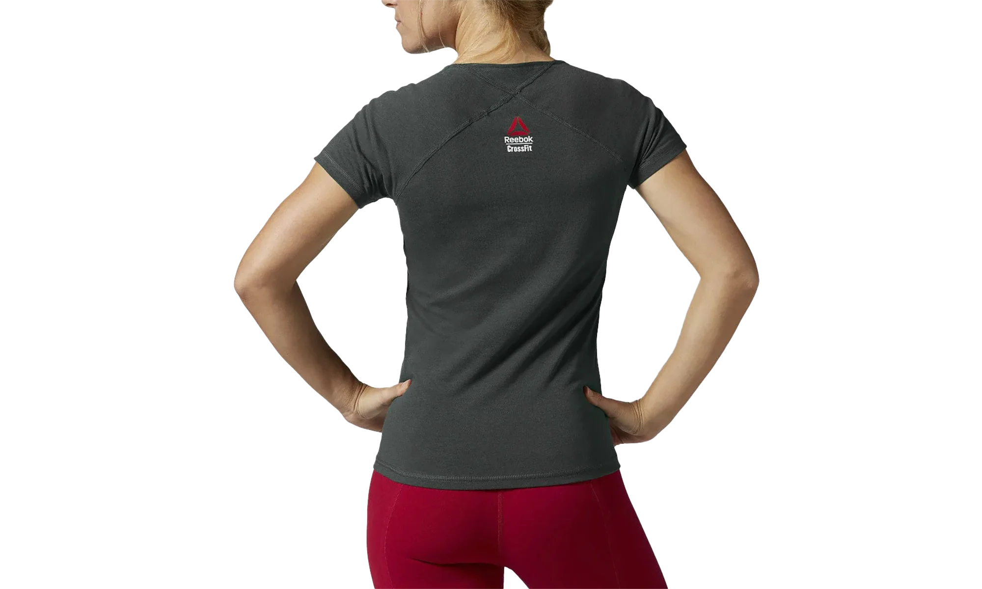 RCF Short Sleeve Crossfit Tee WMNS "Dark Sage" B86895 - Image 2